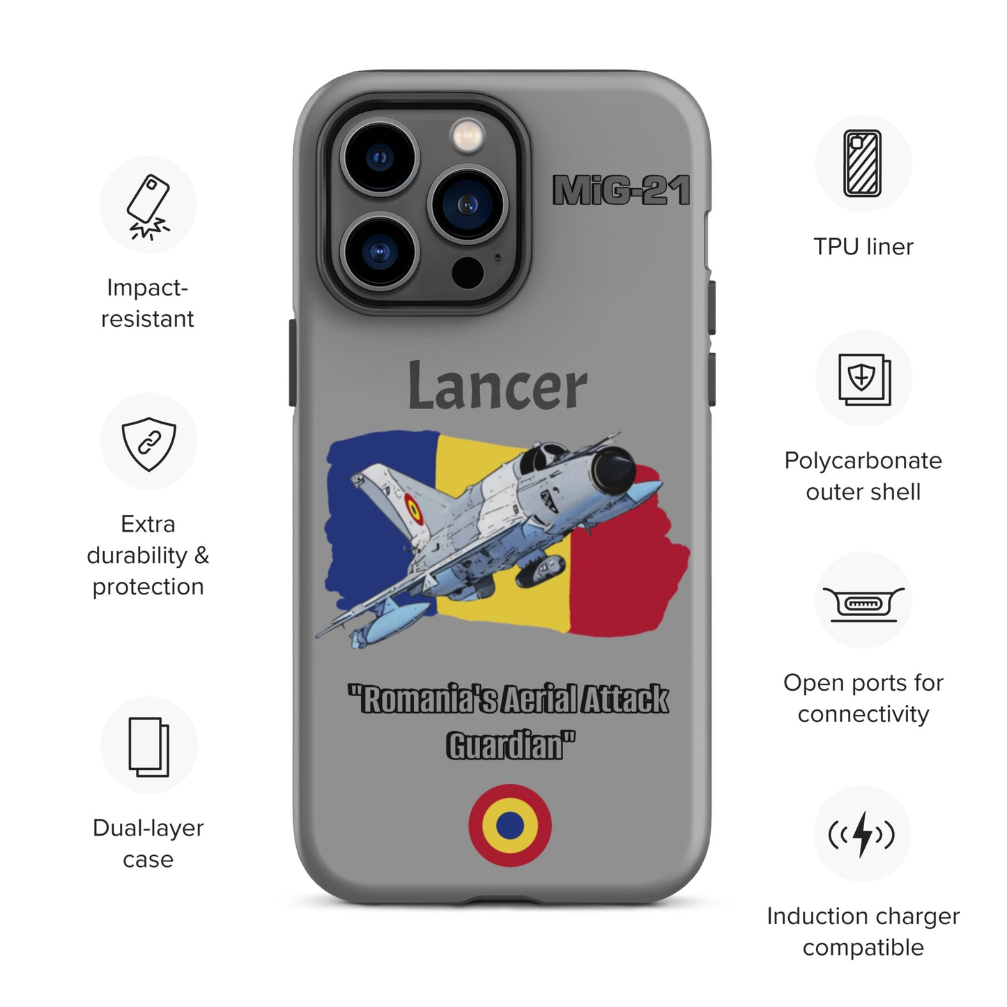 Romanian Lancer Patriot iPhone Case