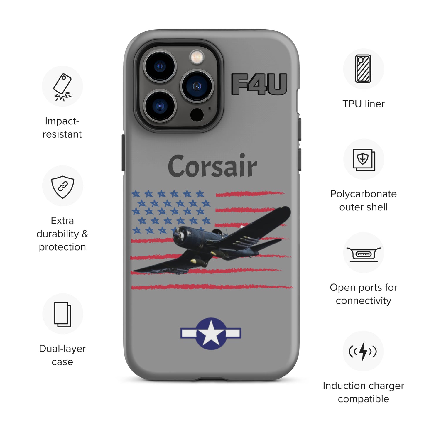 WWII Corsair Patriot iPhone Case
