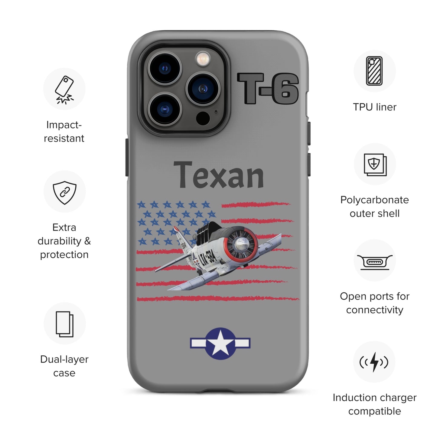 WWII Texan Patriot iPhone Case