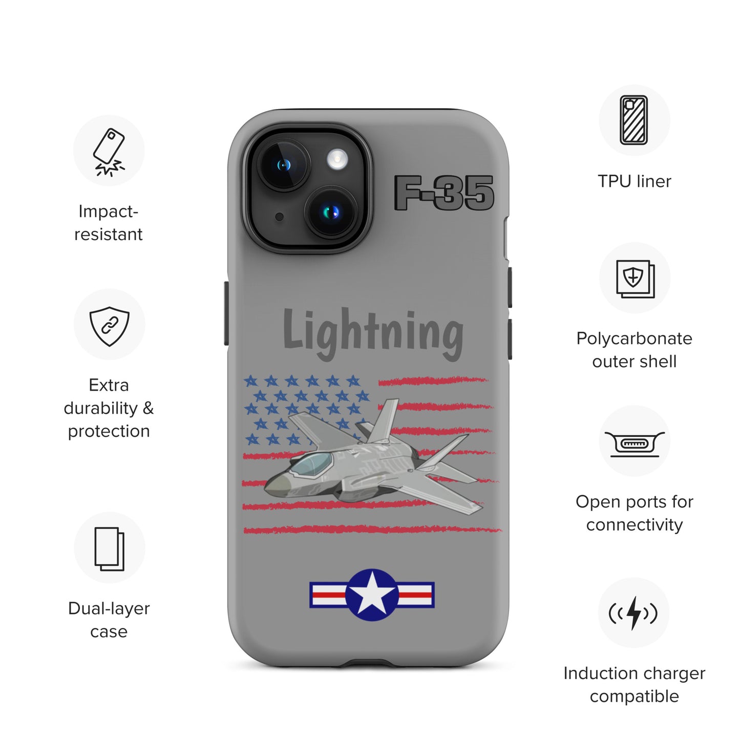 LightningStrike iPhone Case (Without Quotes)