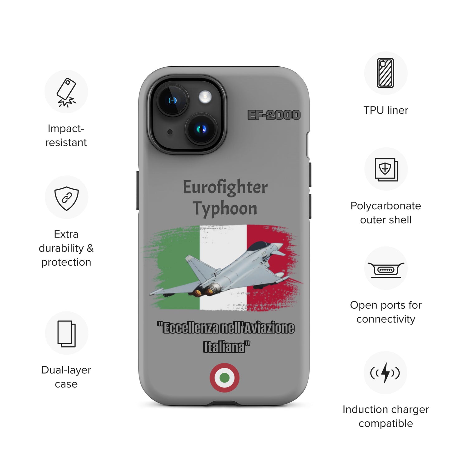 Italian Typhoon Patriot iPhone Case