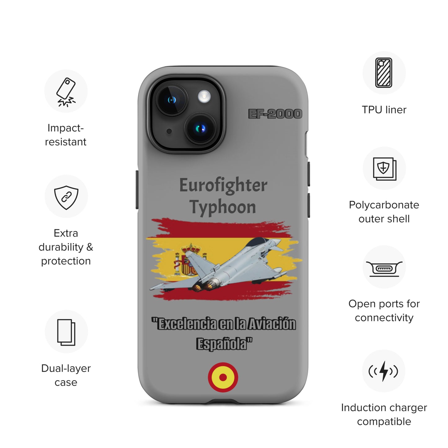 Spanish Typhoon Patriot iPhone Case