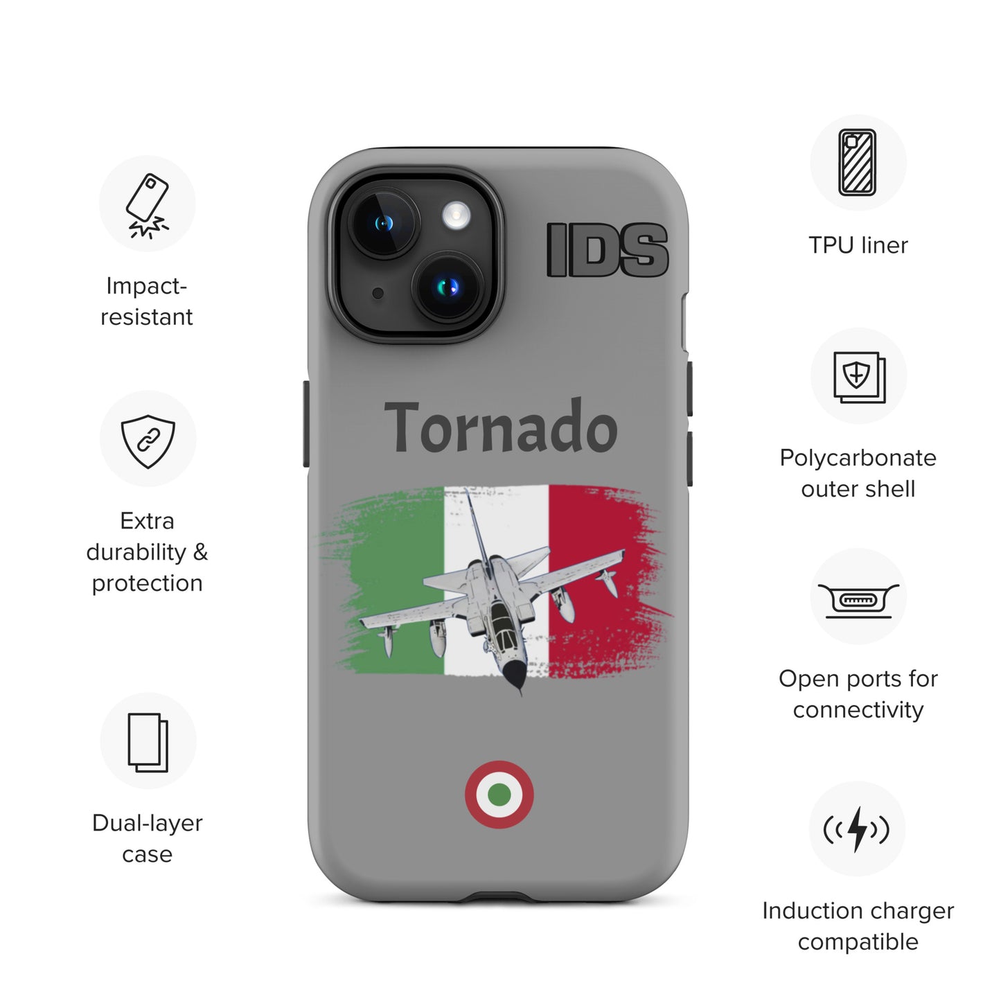 Italian Tornado Patriot iPhone Case (Without Quotes)