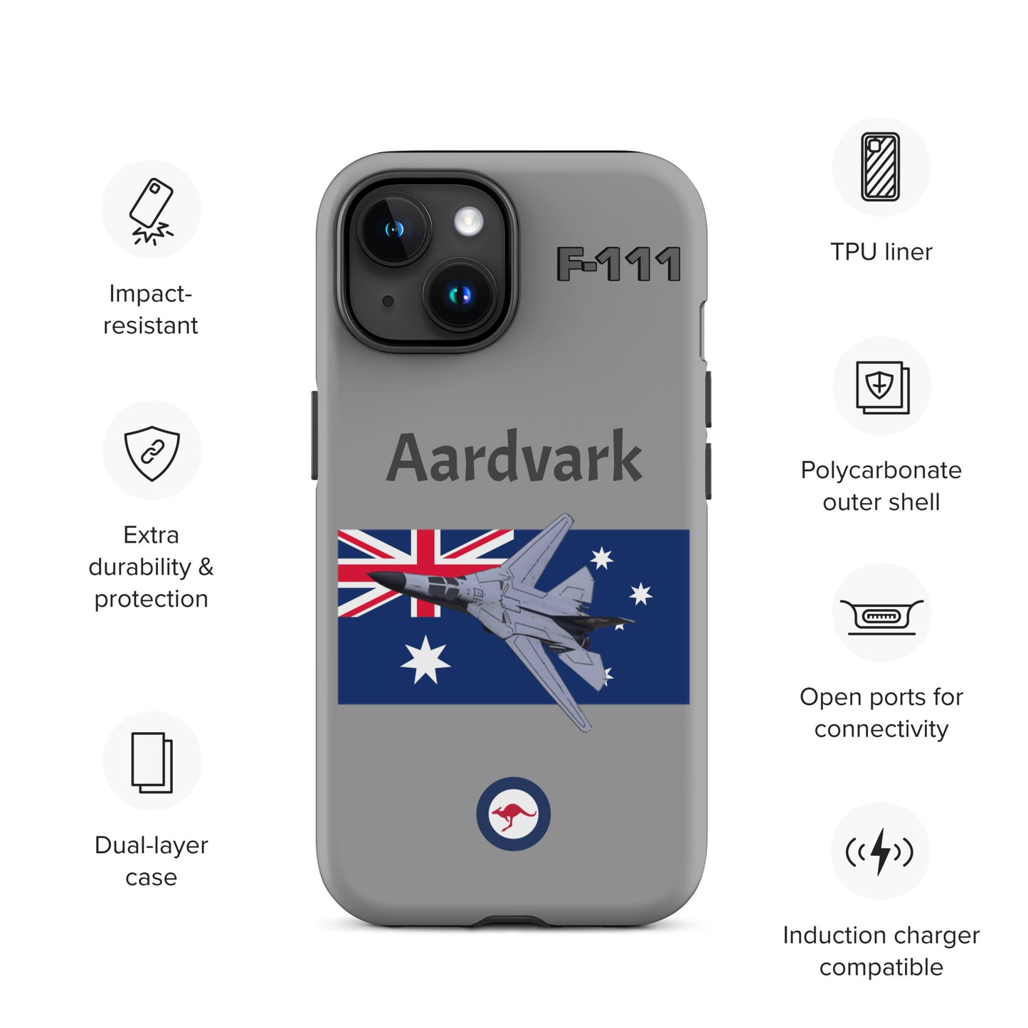 Australian Aardvark Patriot iPhone Case (Without Quotes)
