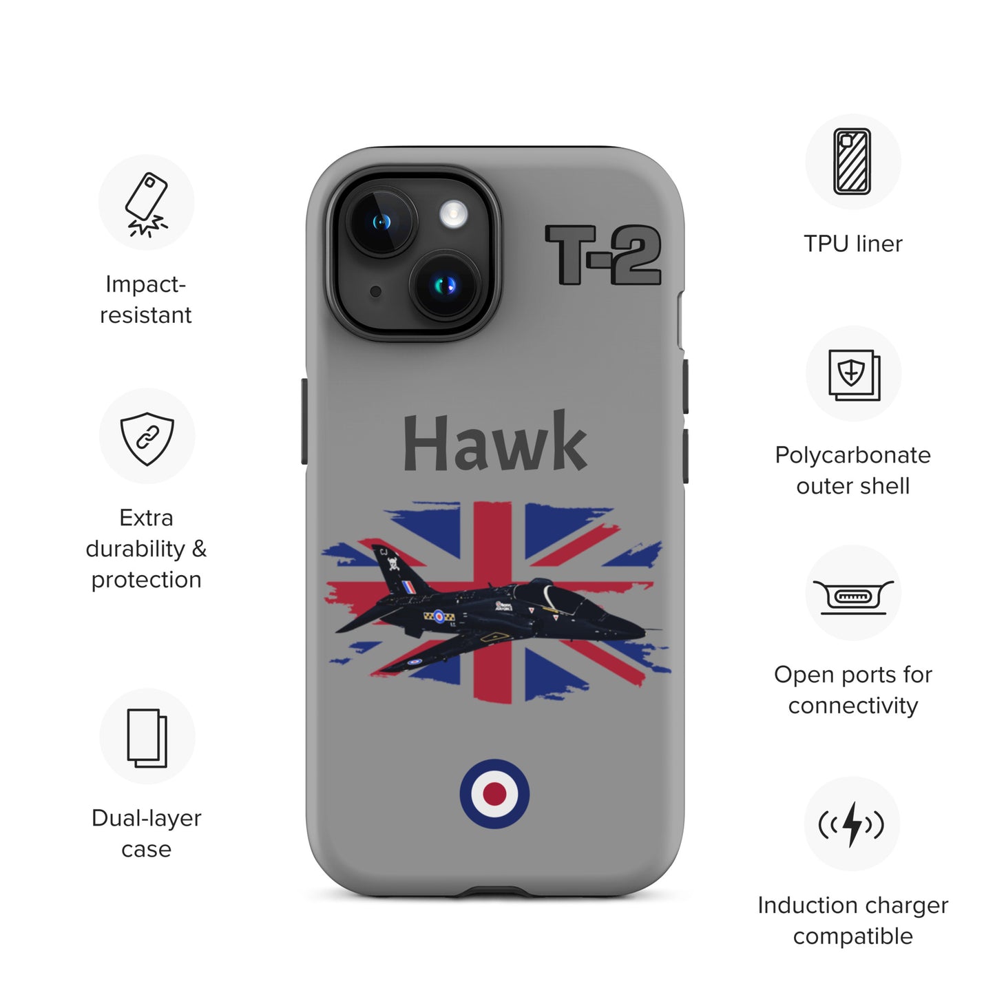 Hawk Patriot iPhone Case (Without Quotes)
