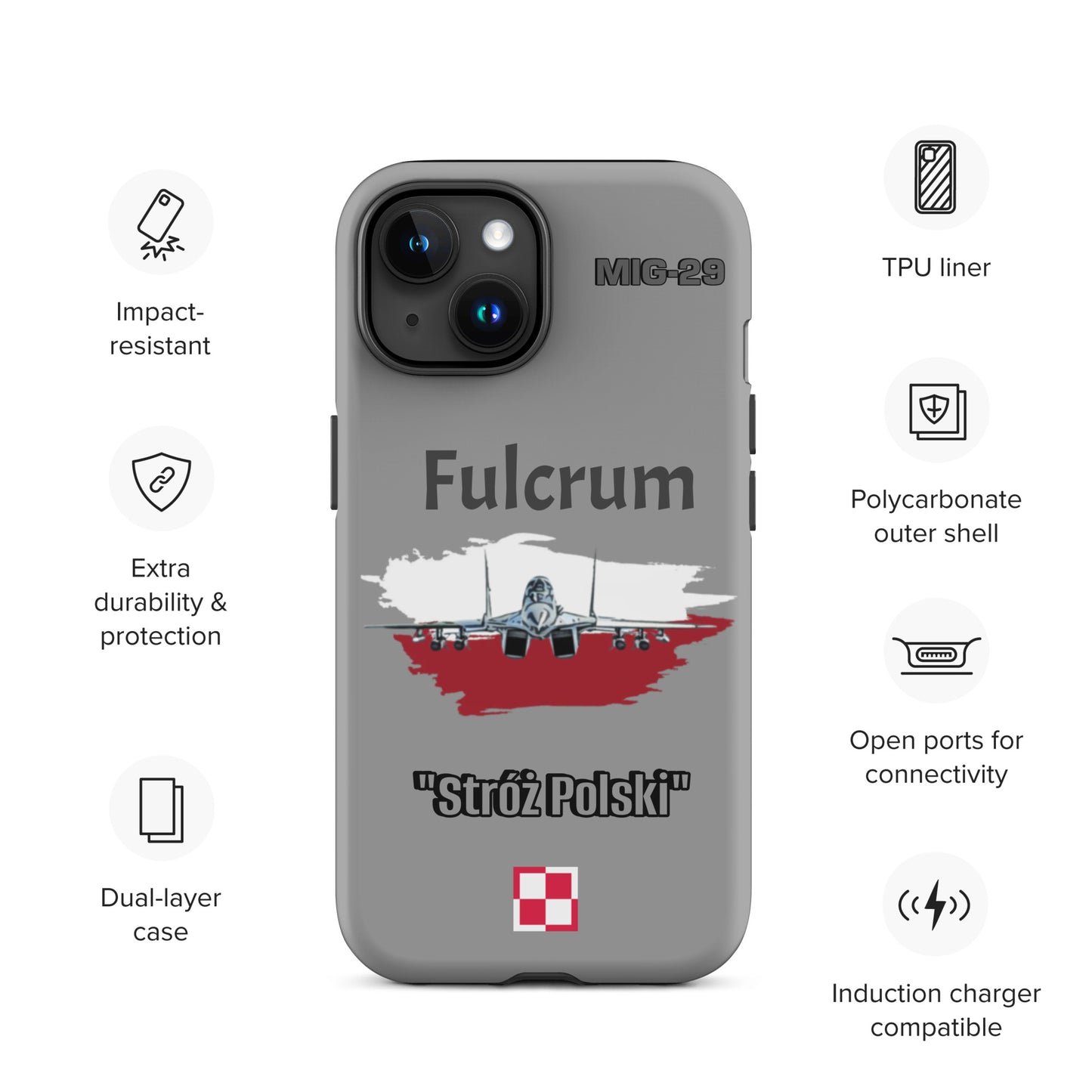 Poland Fulcrum Patriot iPhone Case