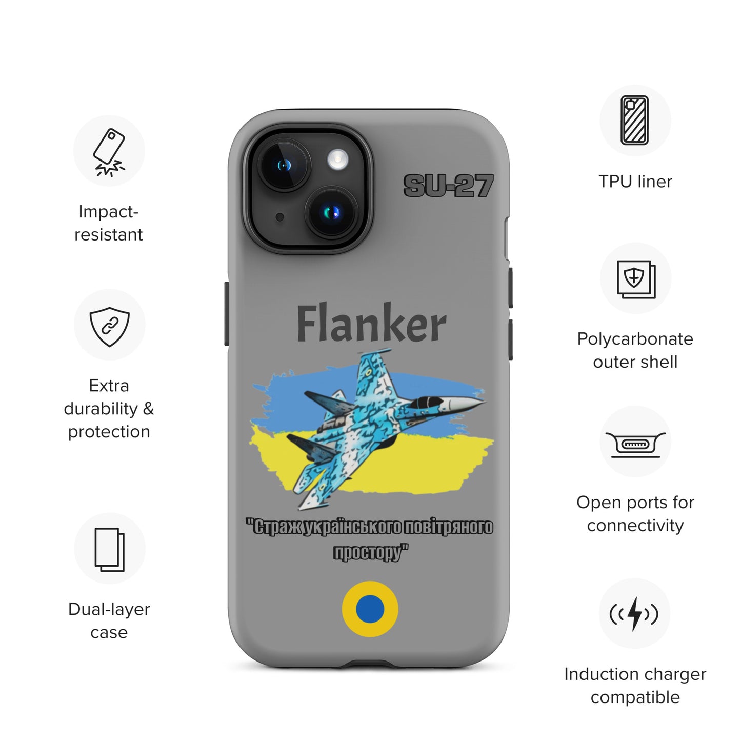 Ukrainian Flanker Patriot iPhone Case