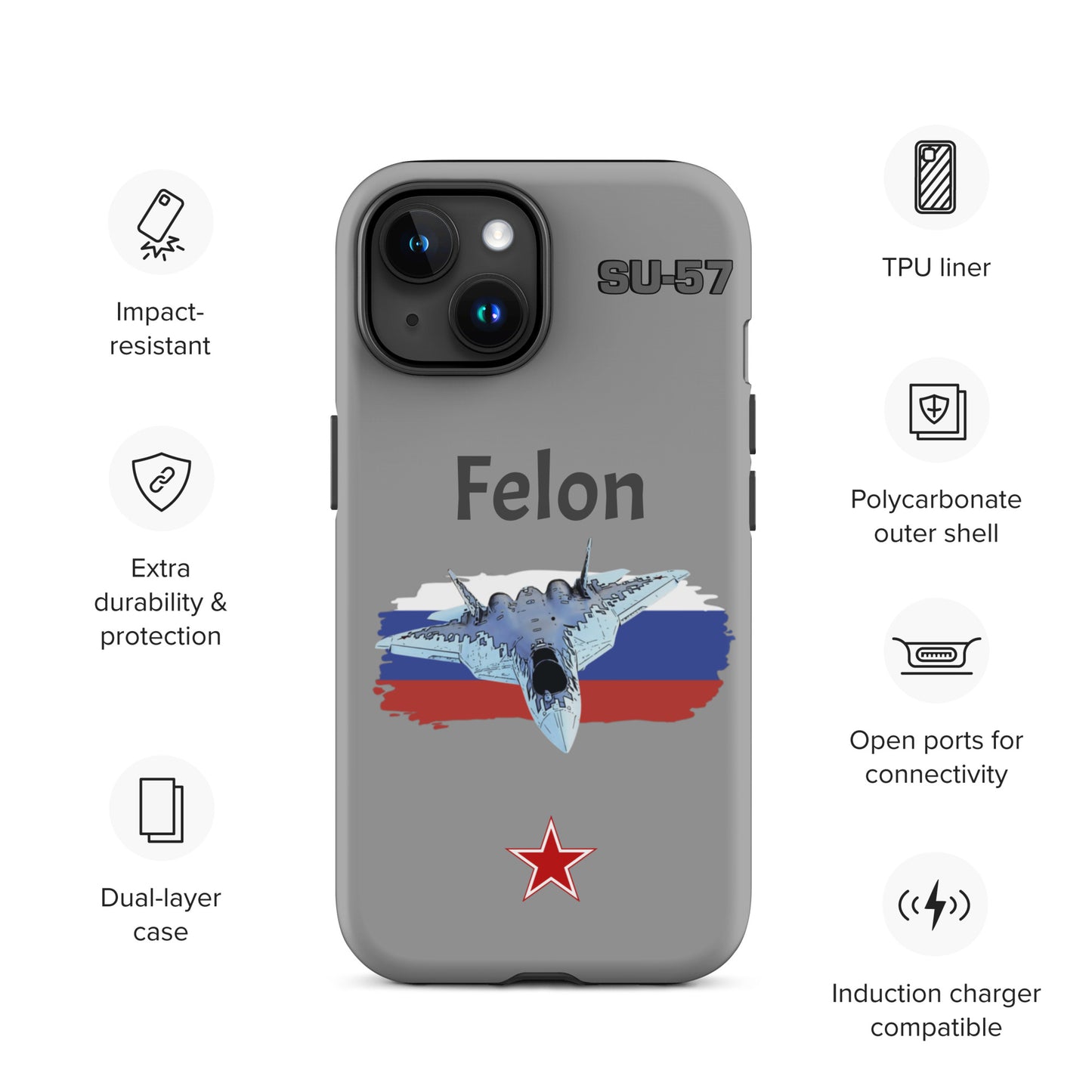 Felon Patriot iPhone Case (Without Quotes)