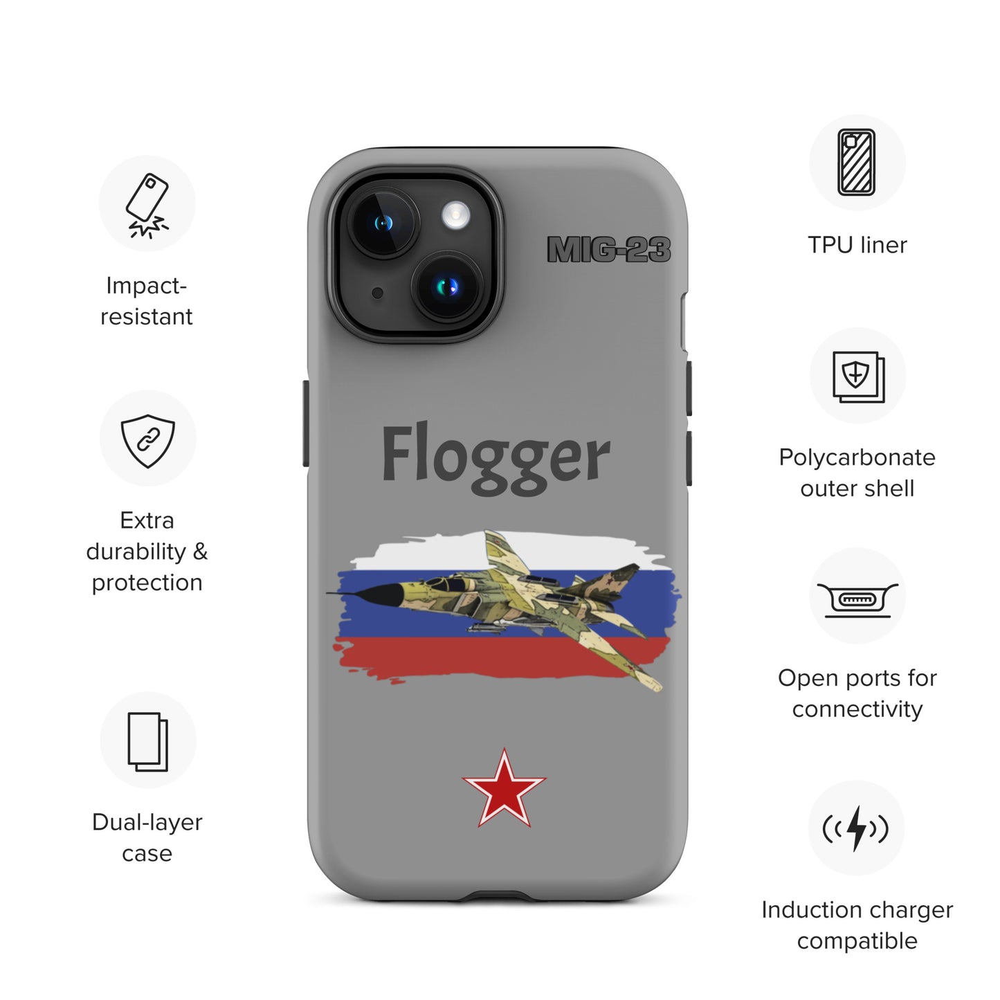 Flogger Patriot iPhone Case (Without Quotes)