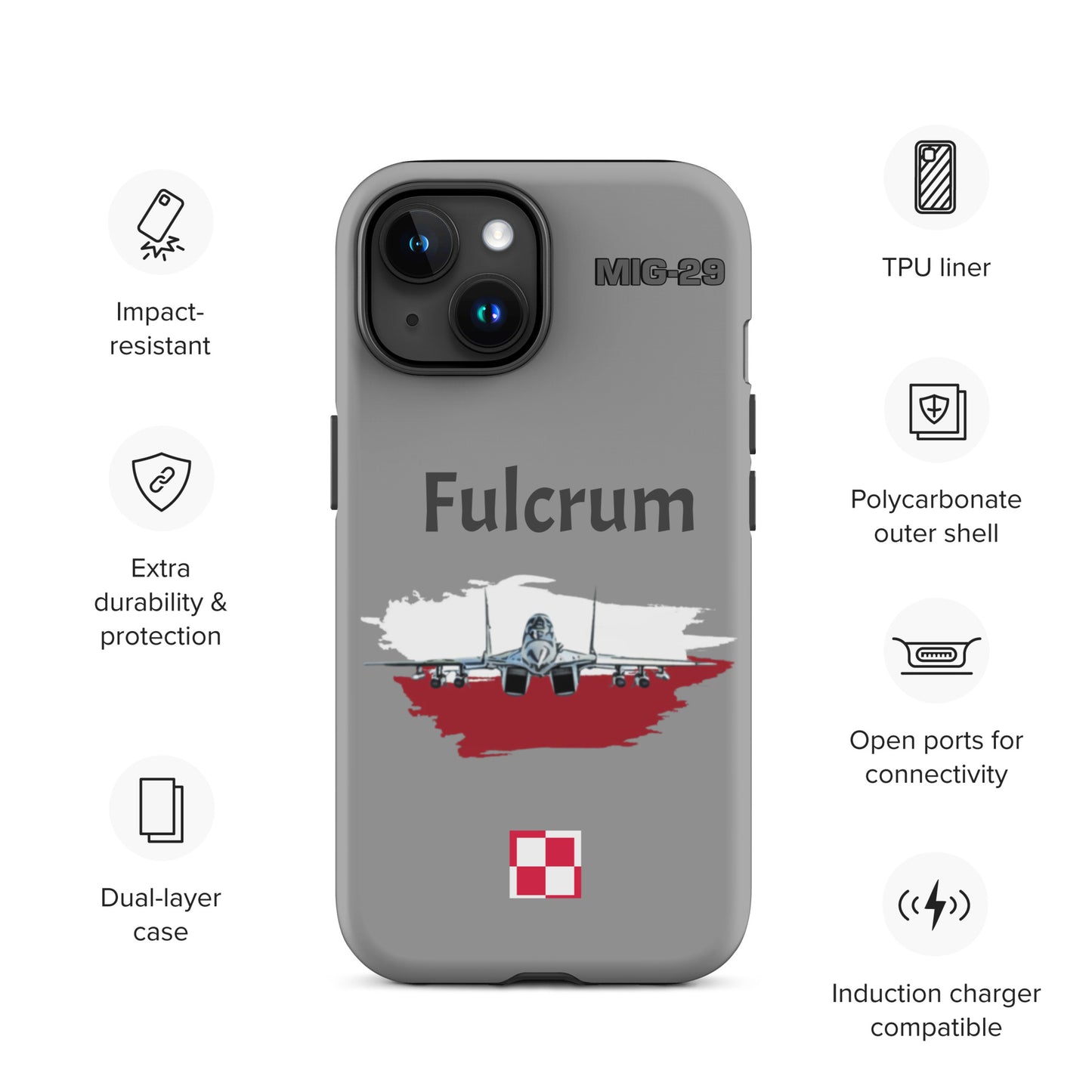 Poland Fulcrum Patriot iPhone Case (Without Quotes)