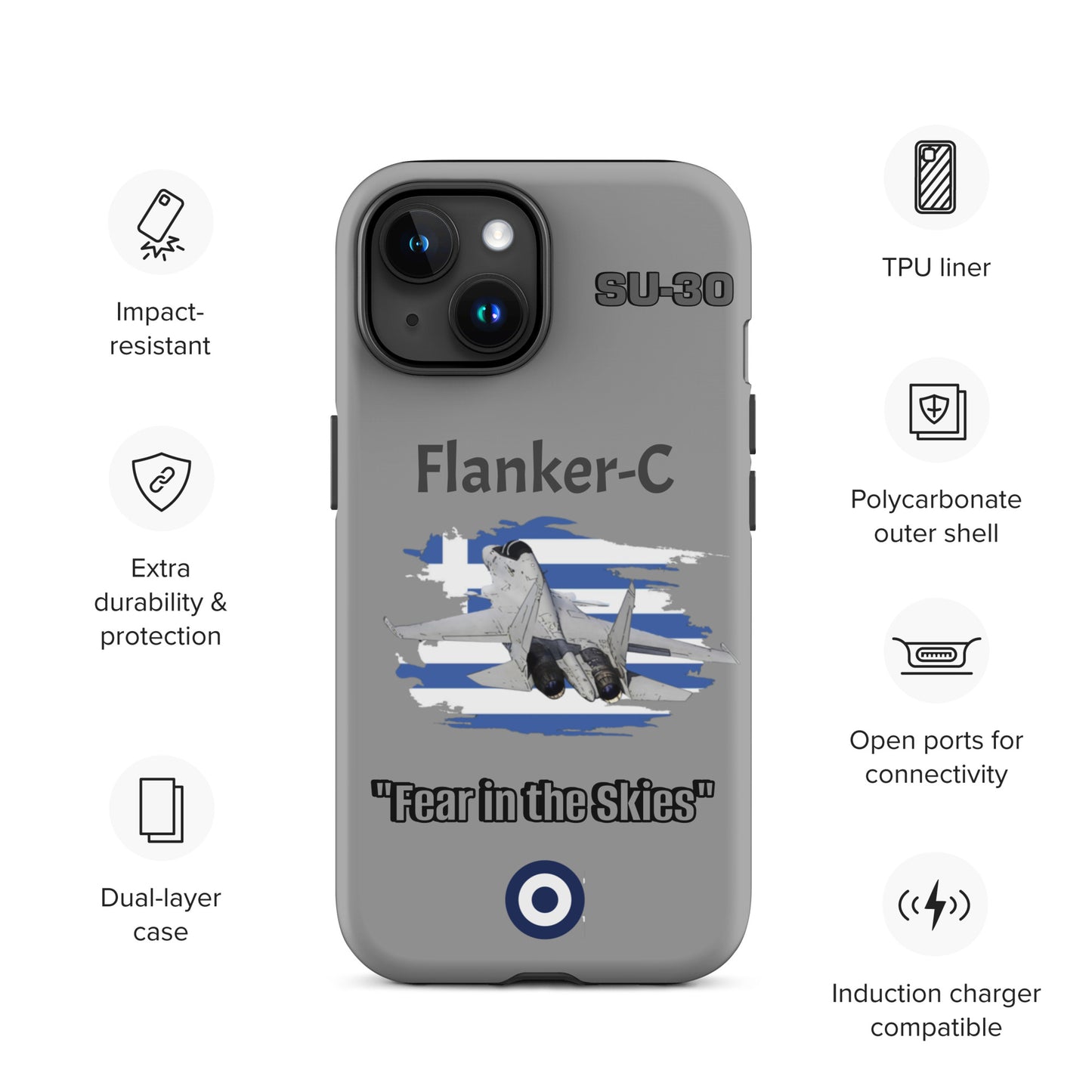 Greek Flanker Patriot iPhone Case