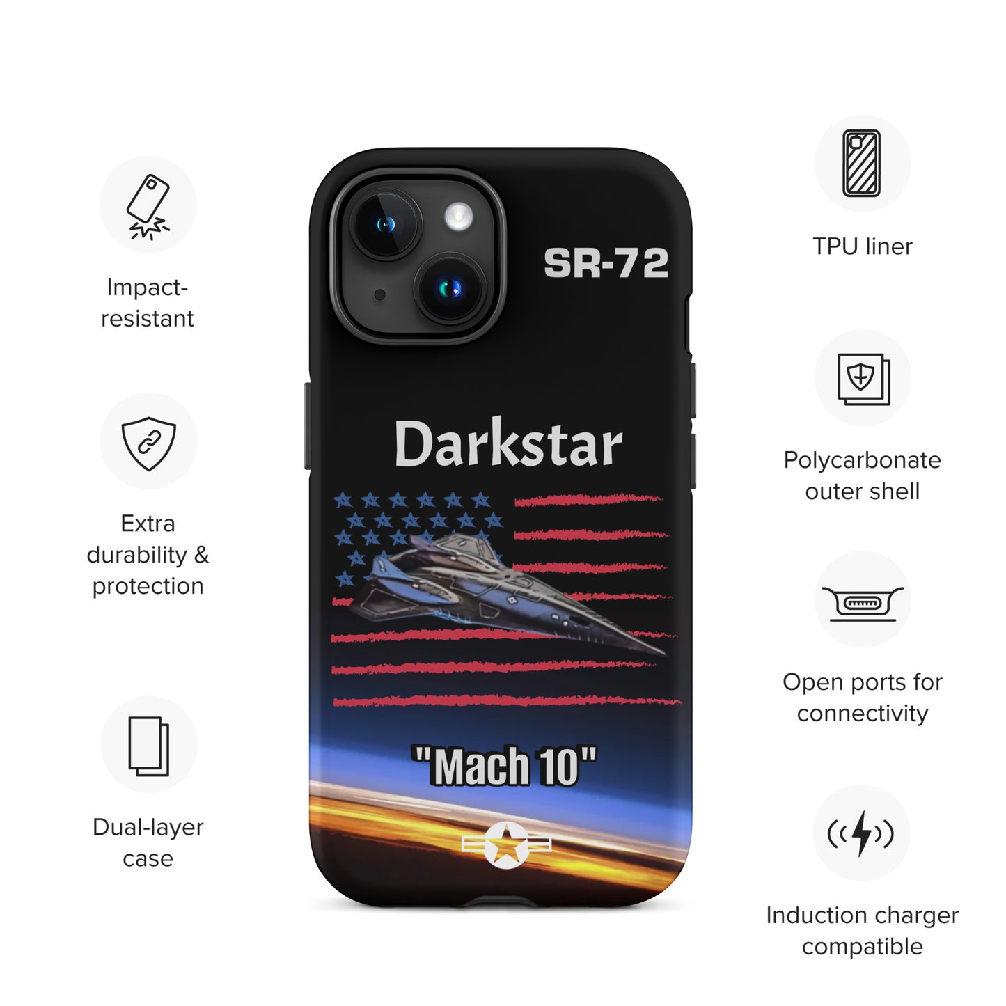 Darkstar Patriot iPhone Case