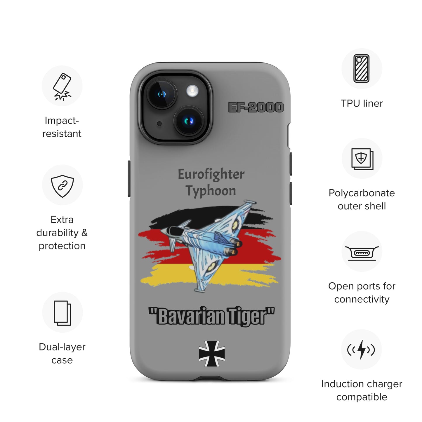 Bavarian Tiger Typhoon Patriot iPhone Case