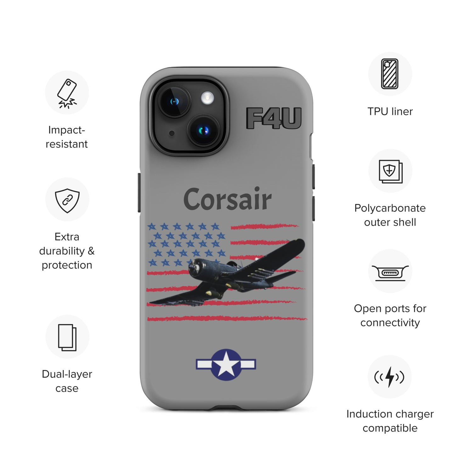 WWII Corsair Patriot iPhone Case