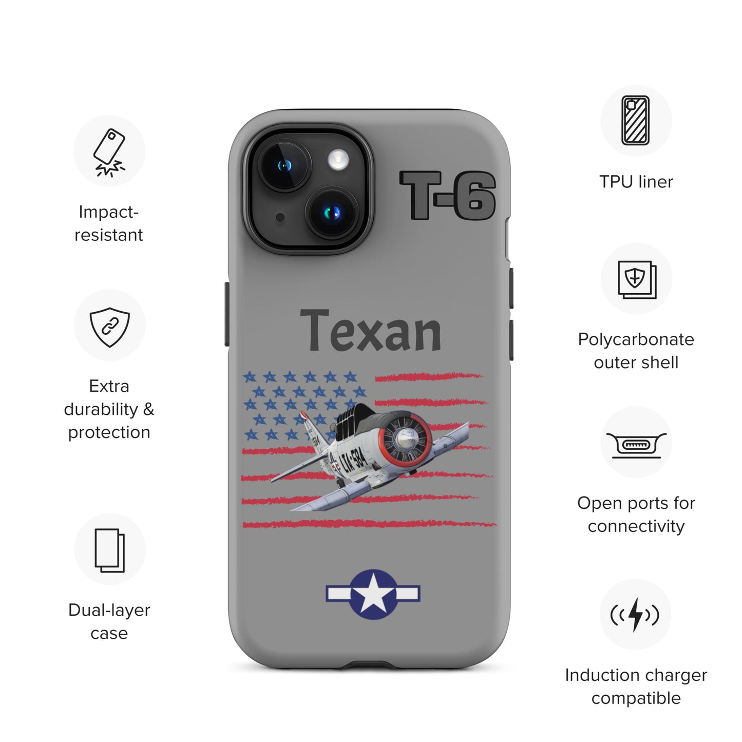 WWII Texan Patriot iPhone Case