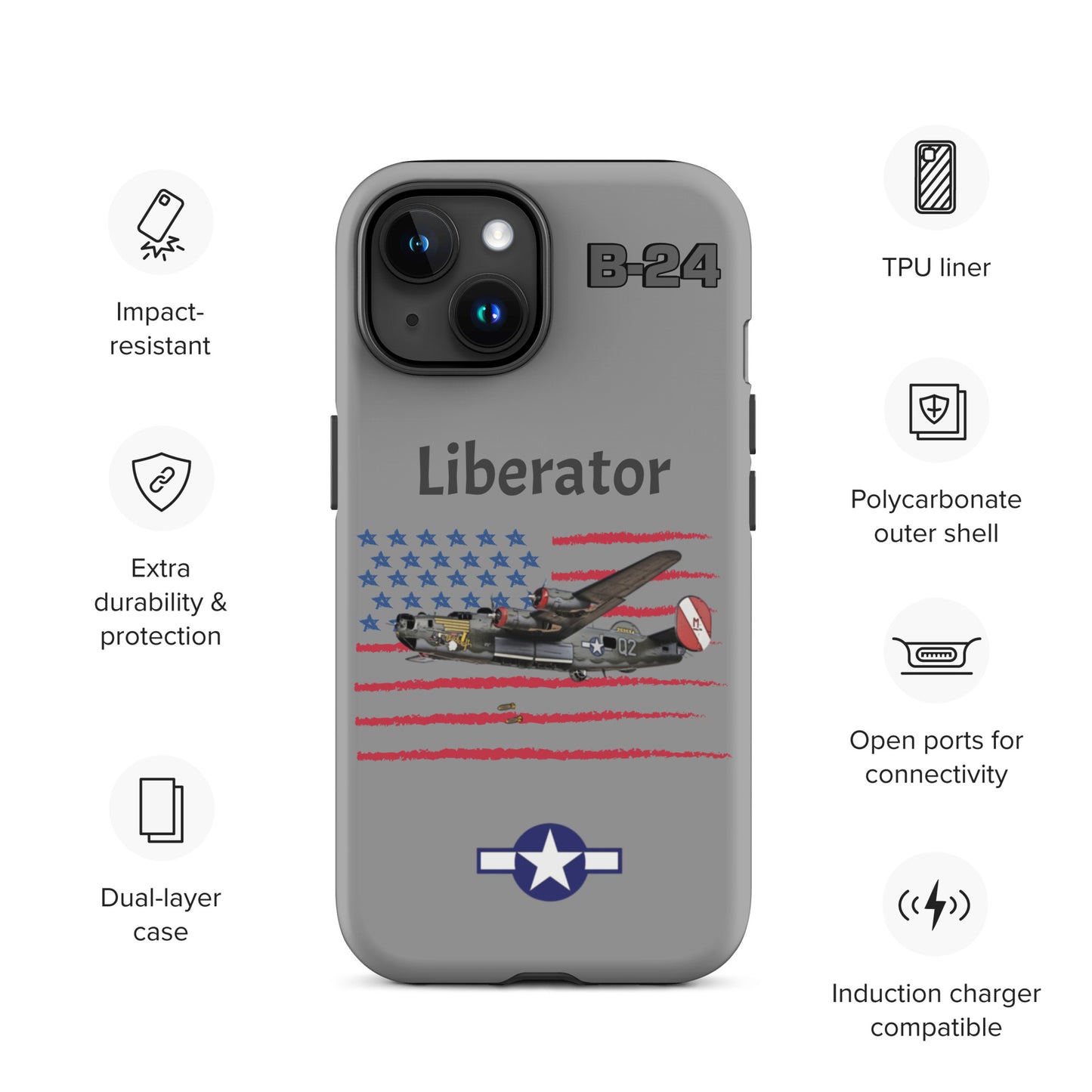 WWII Liberator Patriot iPhone Case