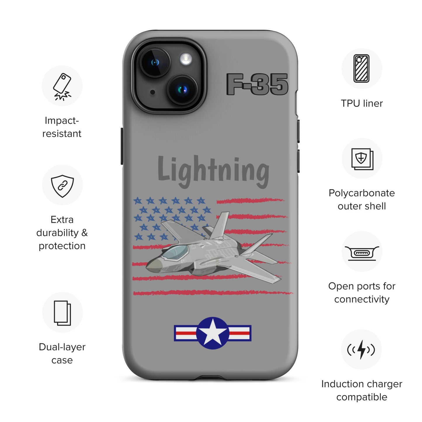 LightningStrike iPhone Case (Without Quotes)