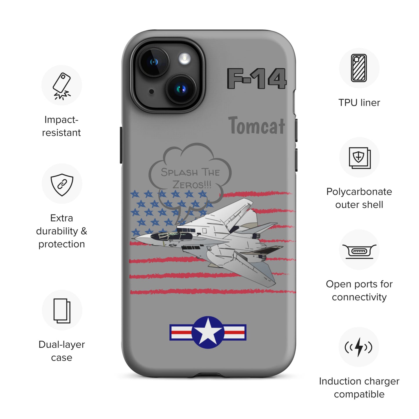 Patriot Tomcat iPhone Case (Without Quotes)