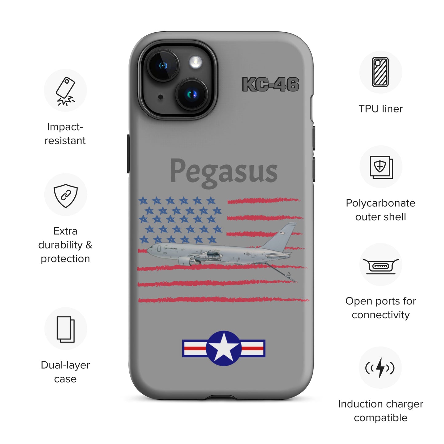 Pegasus Patriot iPhone Case (Without Quotes)