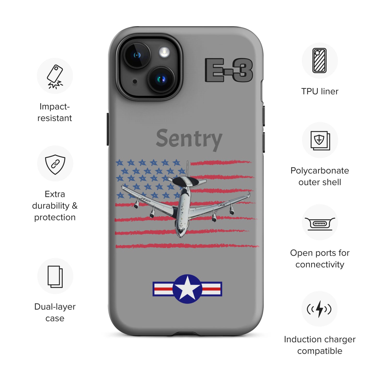 Sentry Patriot iPhone Case (Without Quotes)
