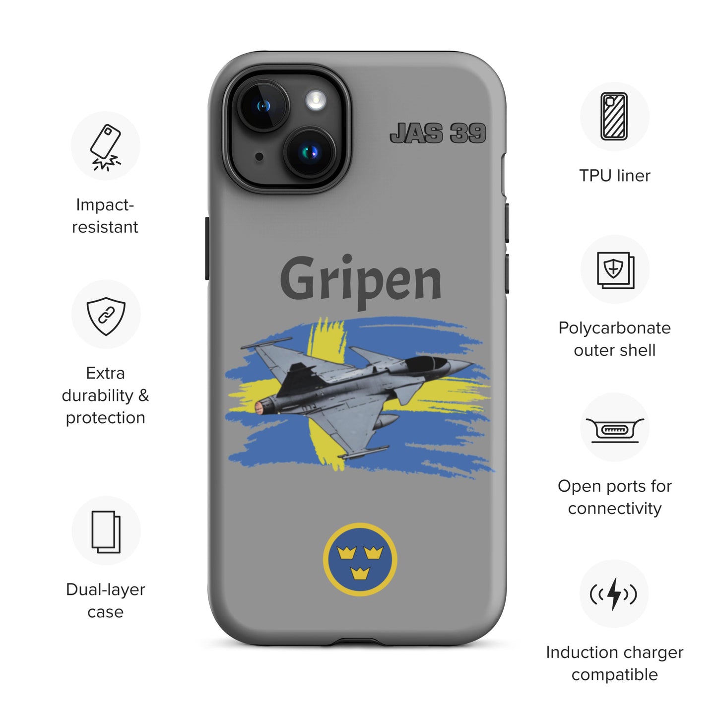 Gripen Patriot iPhone Case (Without Quotes)