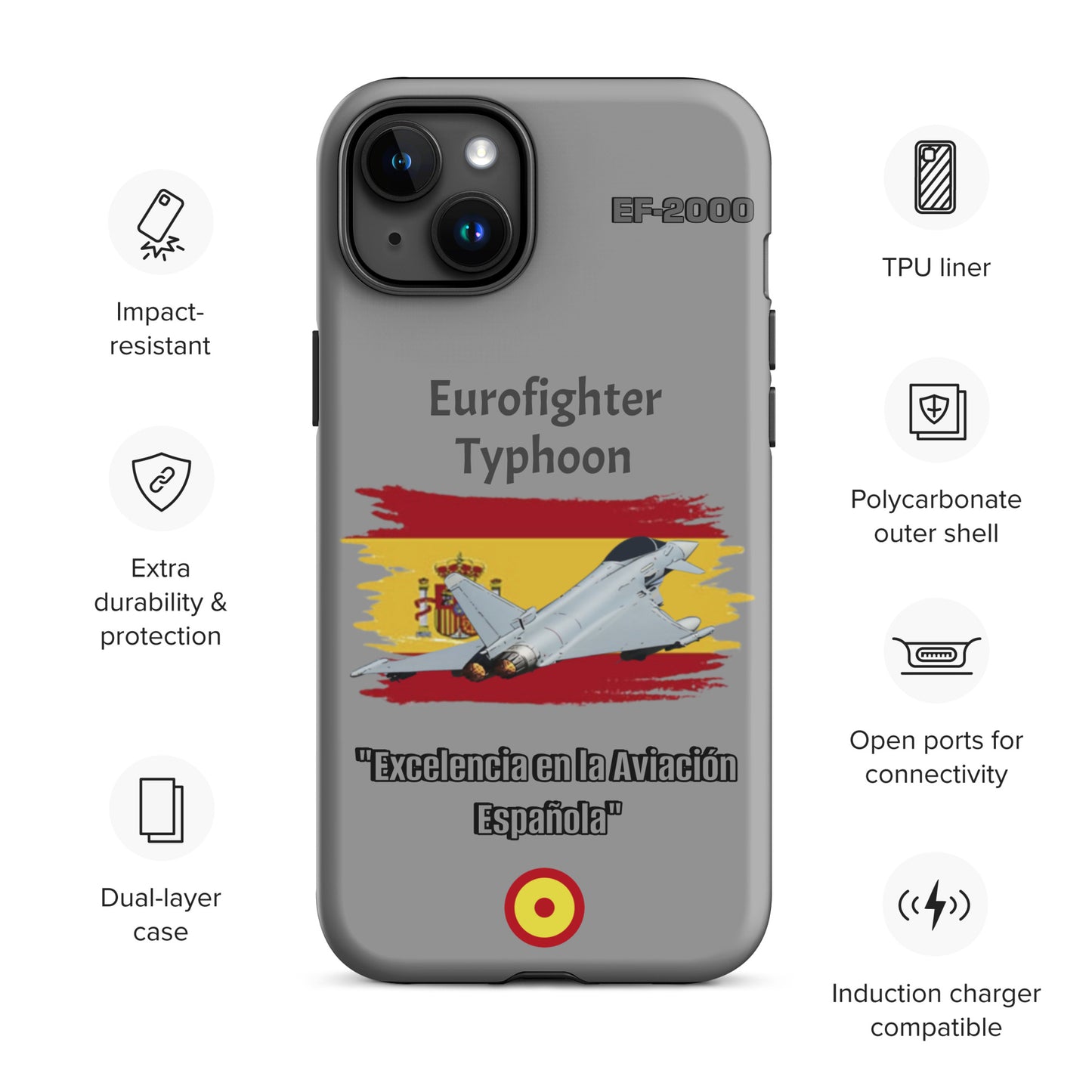 Spanish Typhoon Patriot iPhone Case