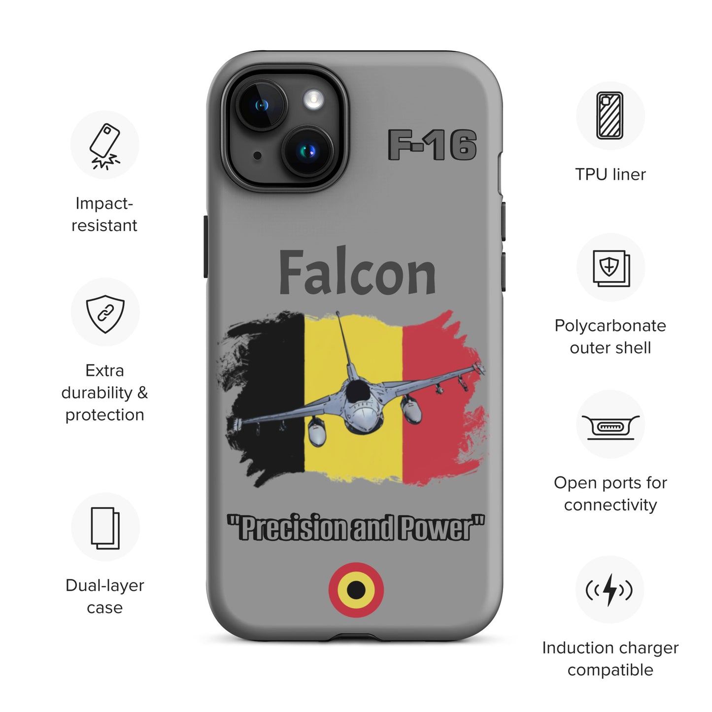 Belgium Falcon Patriot iPhone Case