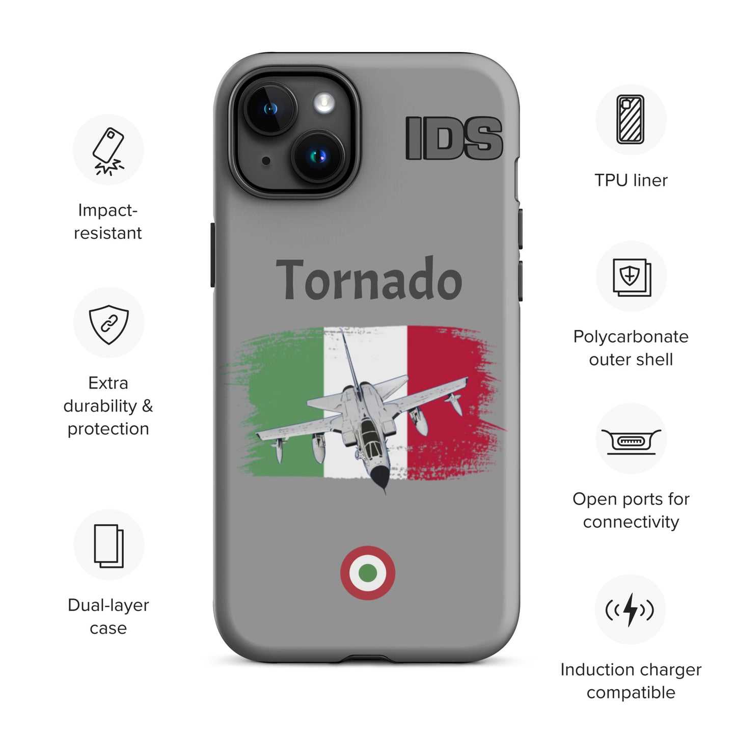 Italian Tornado Patriot iPhone Case (Without Quotes)