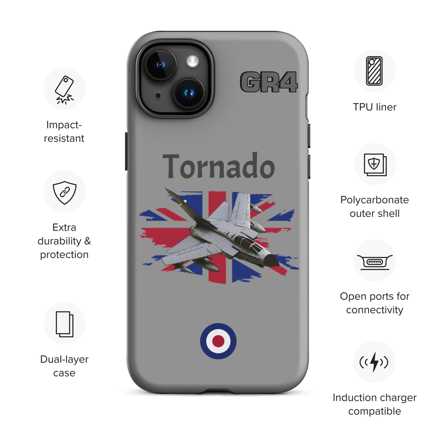 British Tornado Patriot iPhone Case (Without Quotes)