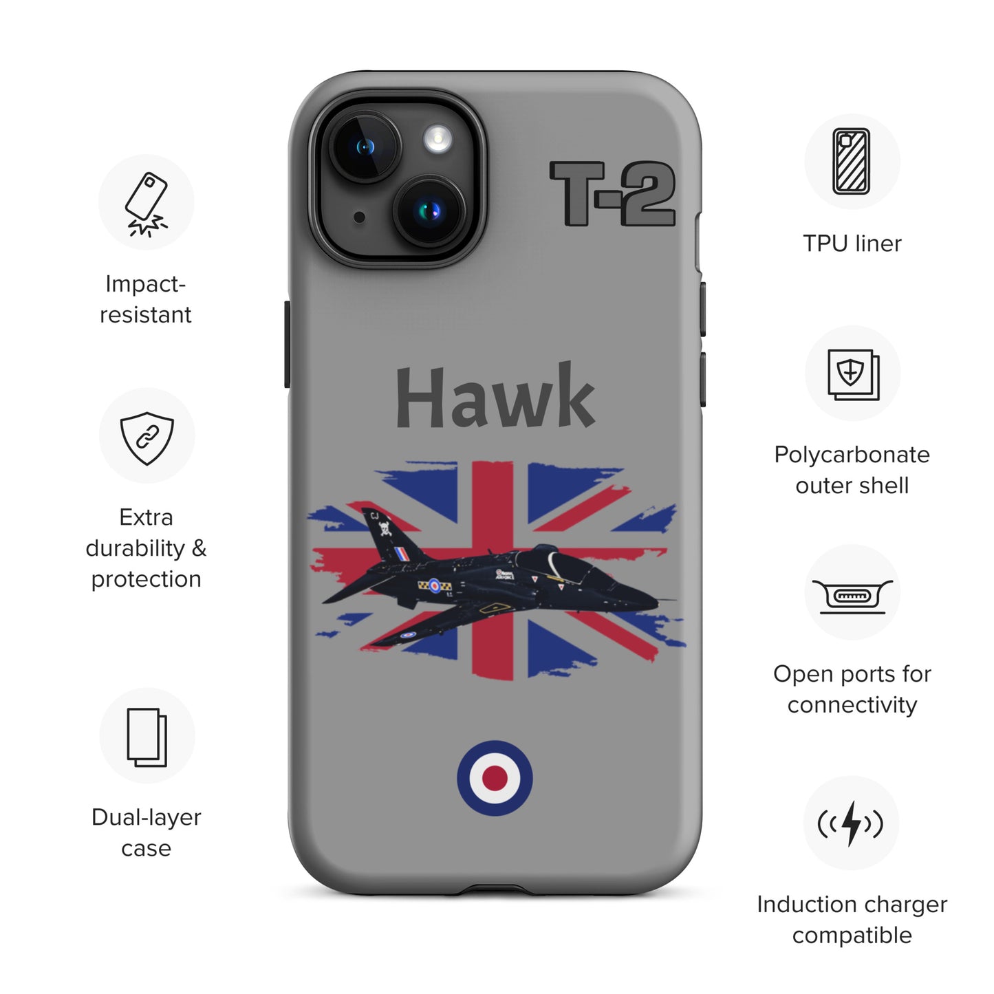 Hawk Patriot iPhone Case (Without Quotes)