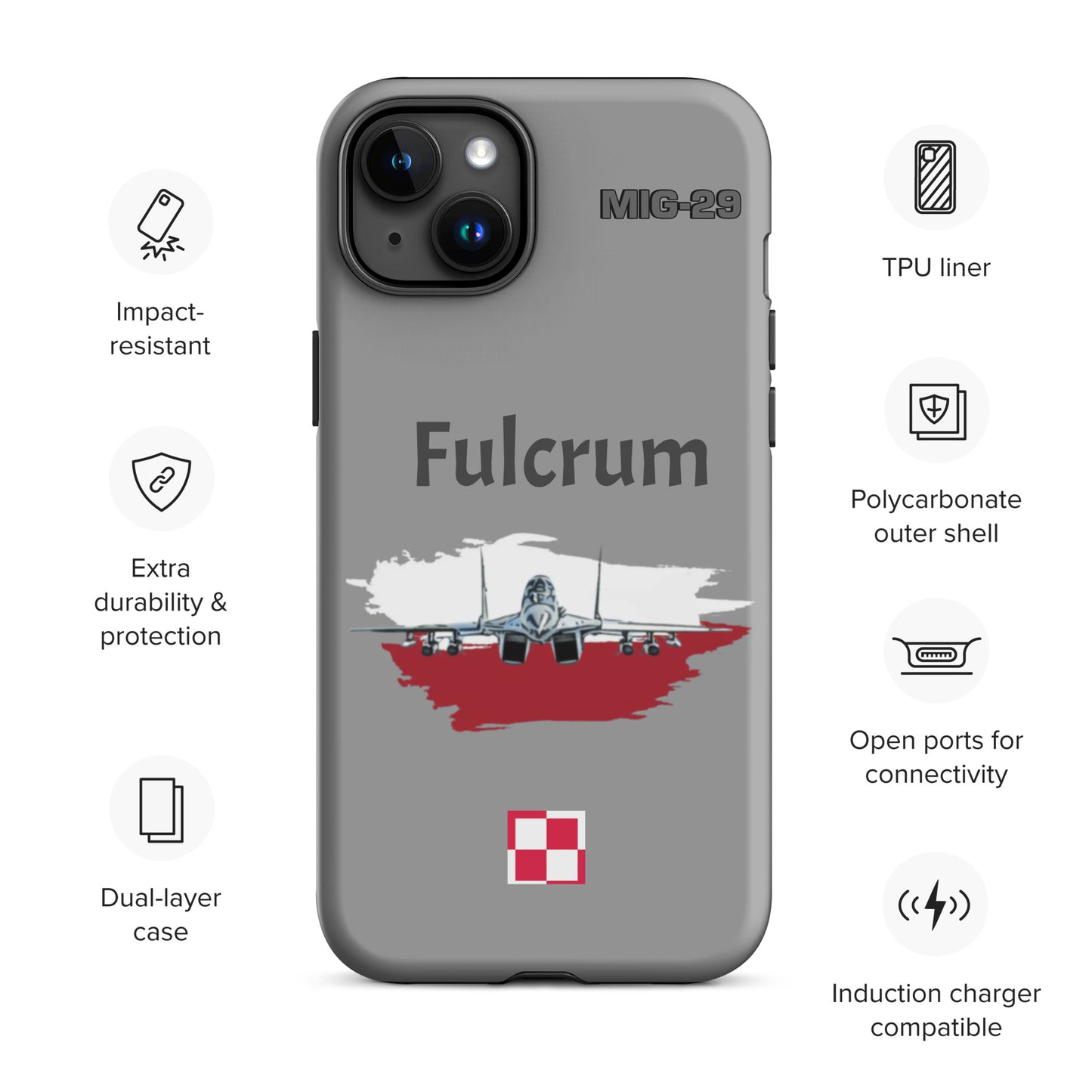 Poland Fulcrum Patriot iPhone Case (Without Quotes)