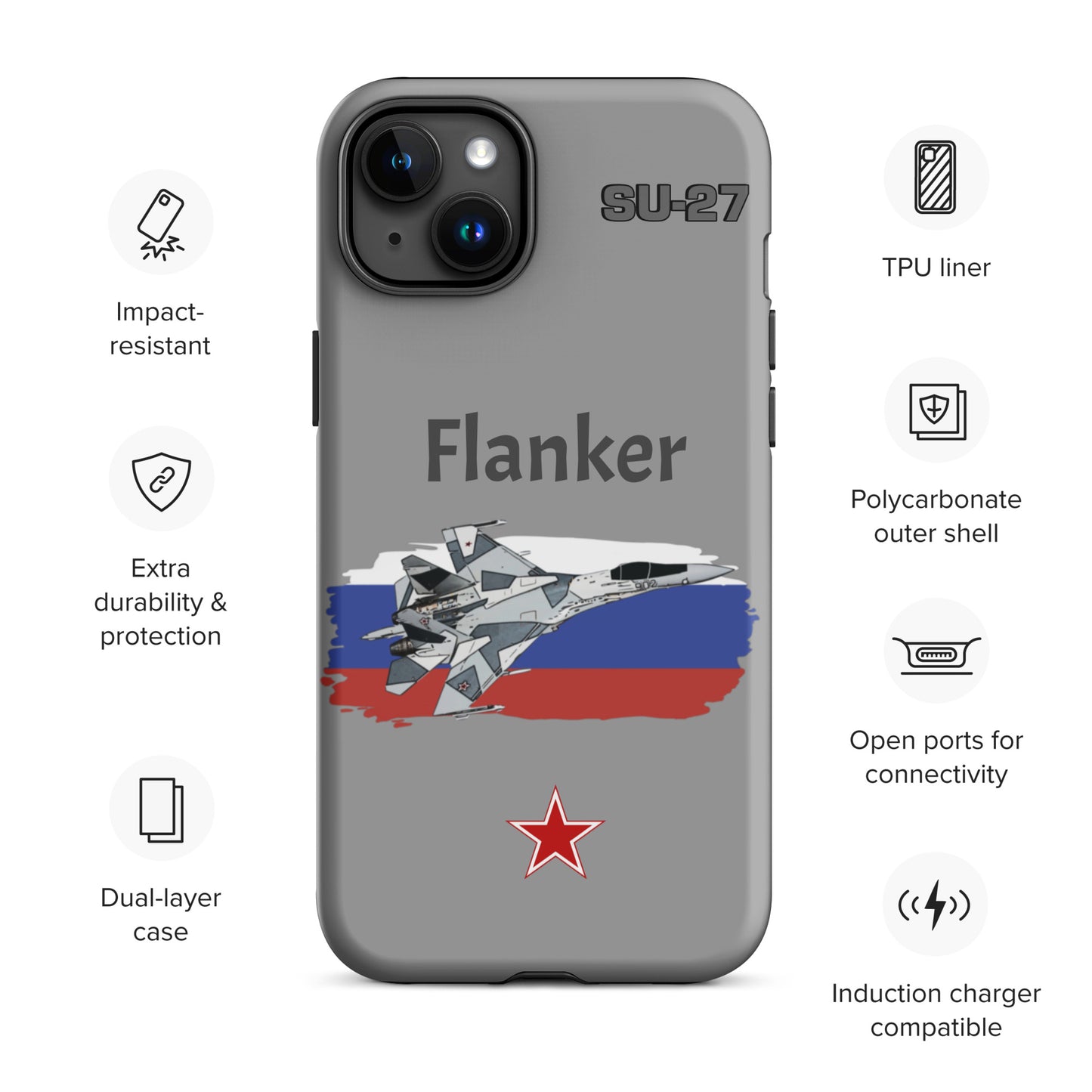 Flanker Patriot iPhone Case (Without Quotes)