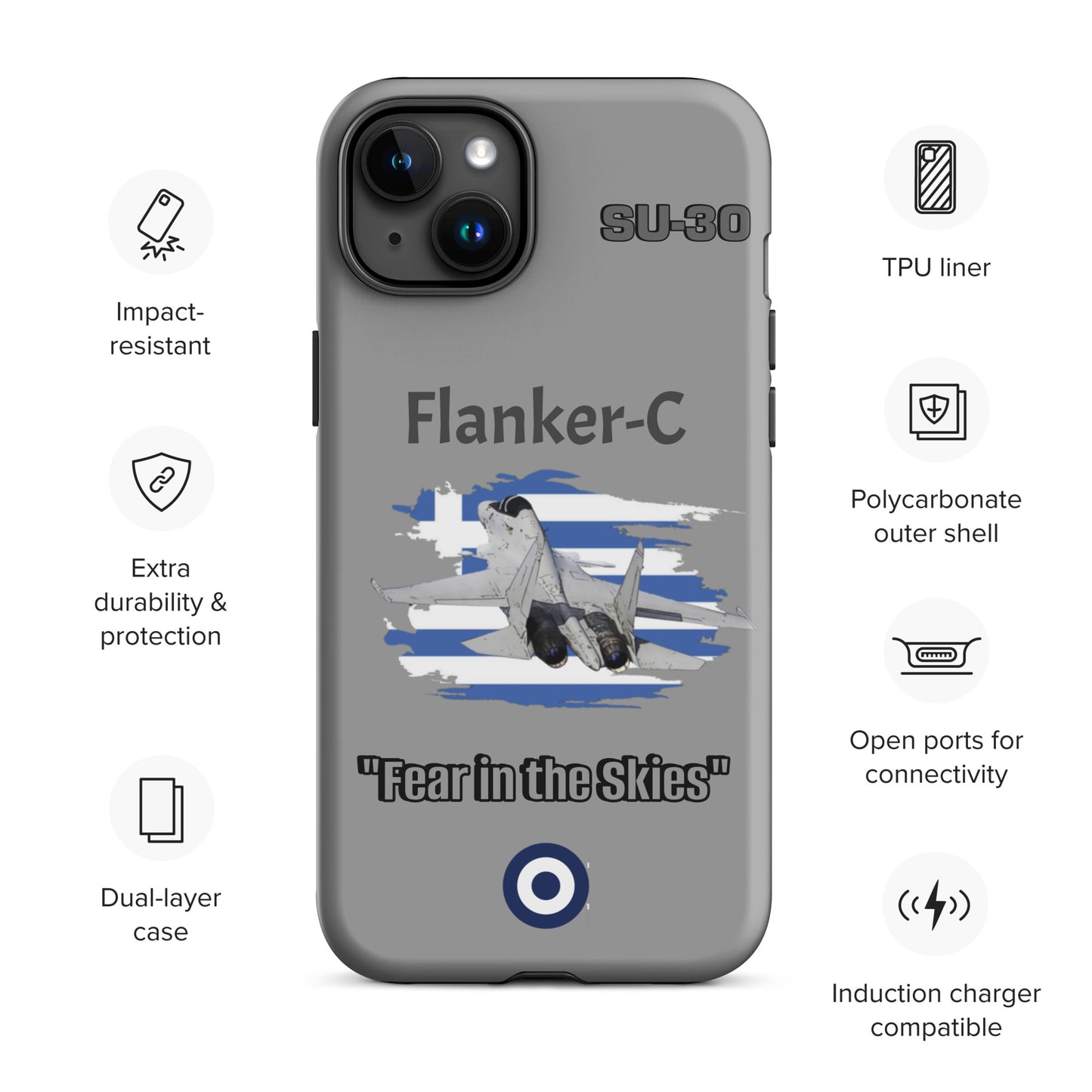Greek Flanker Patriot iPhone Case