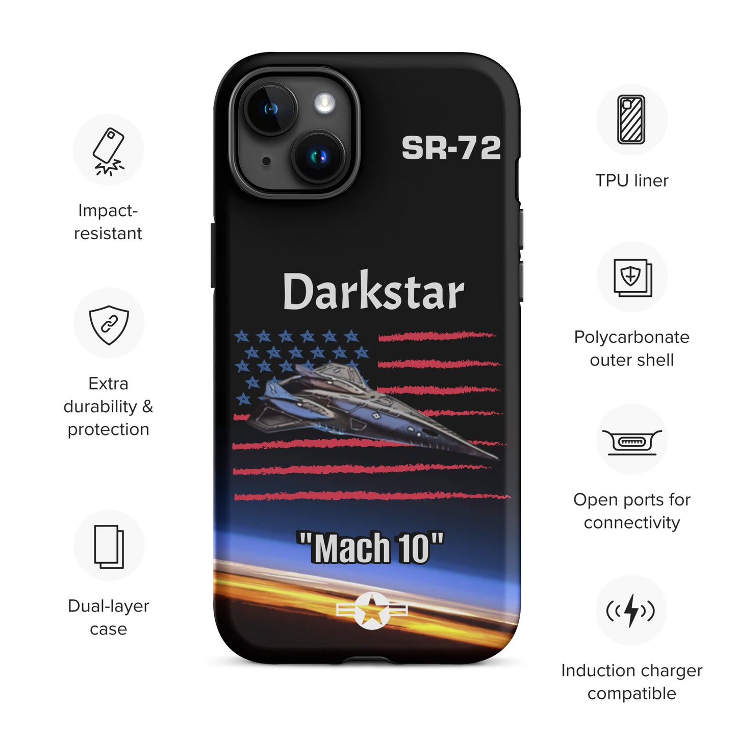 Darkstar Patriot iPhone Case
