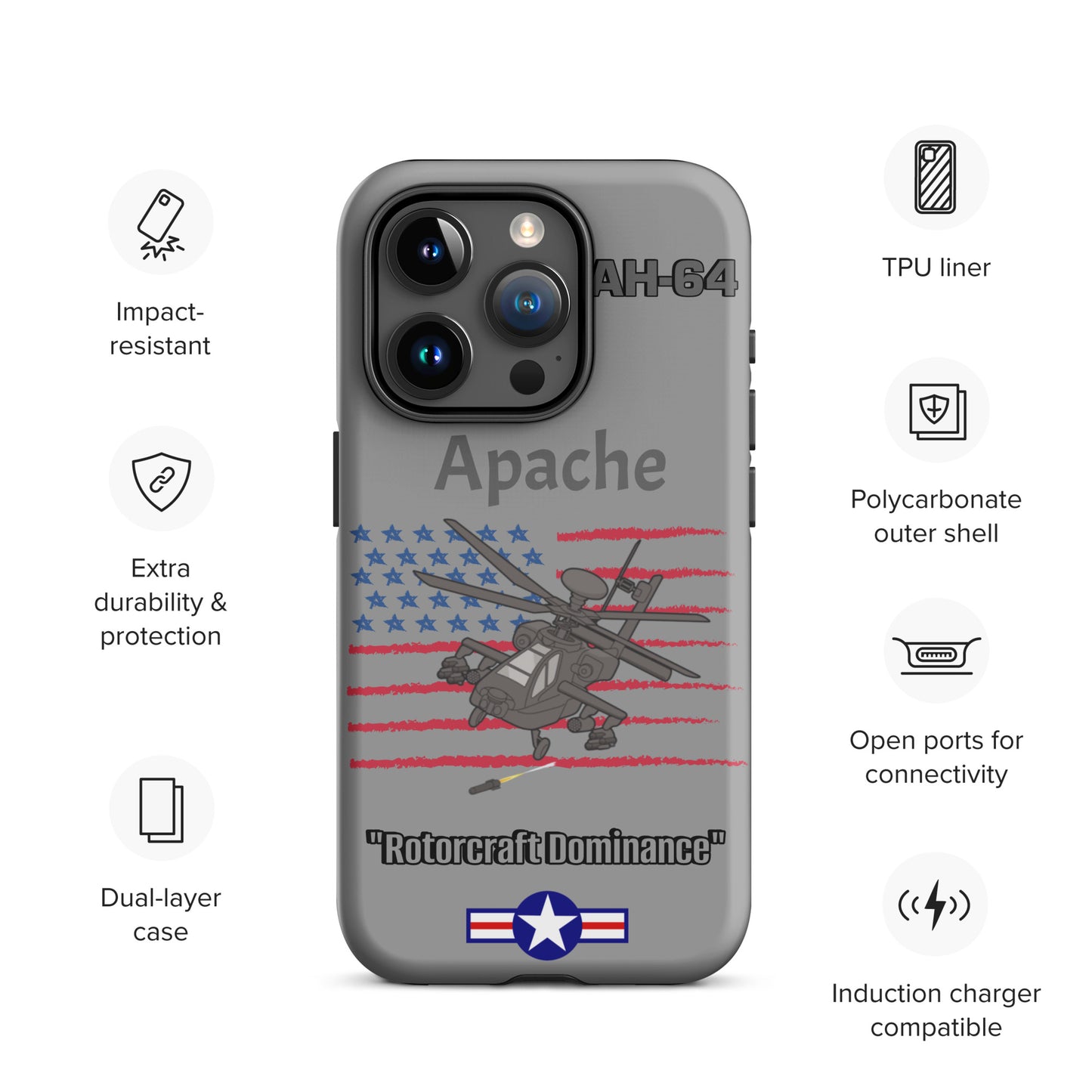 Apache Patriot iPhone Case