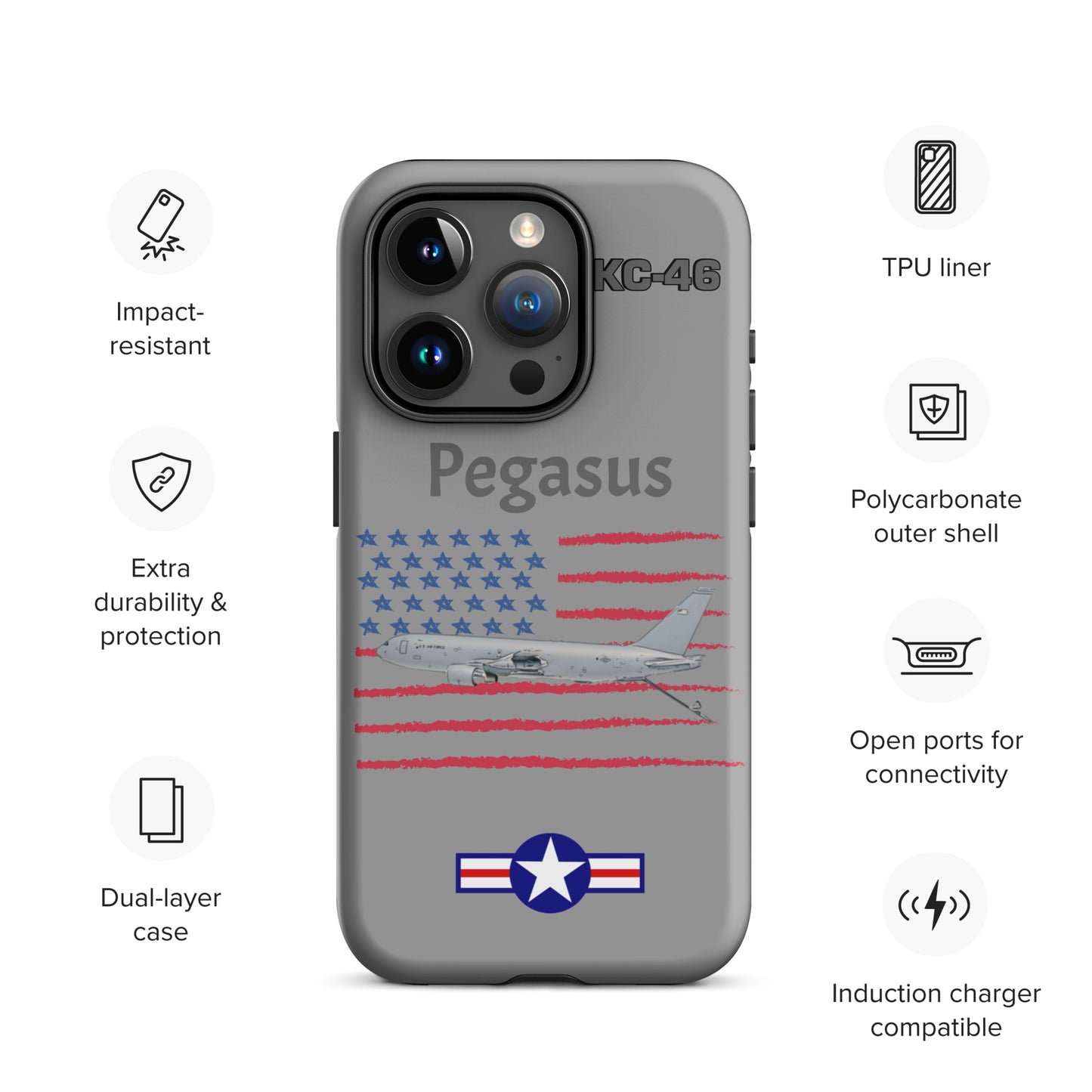 Pegasus Patriot iPhone Case (Without Quotes)
