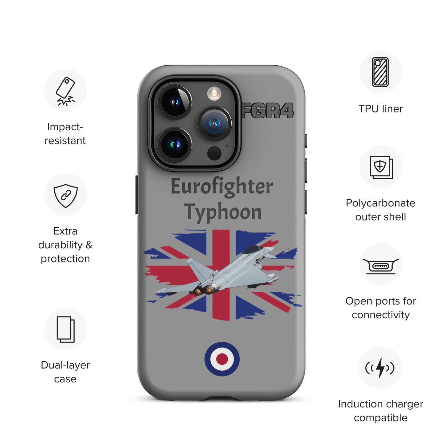 Typhoon Patriot iPhone Case (Without Quotes)