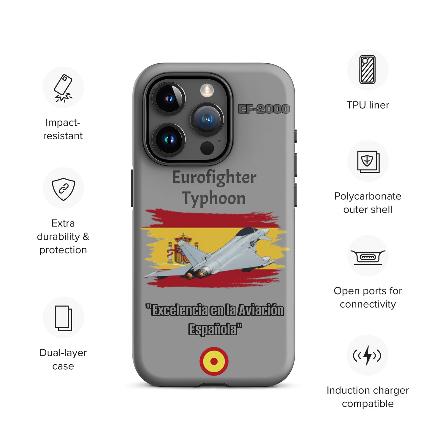 Spanish Typhoon Patriot iPhone Case