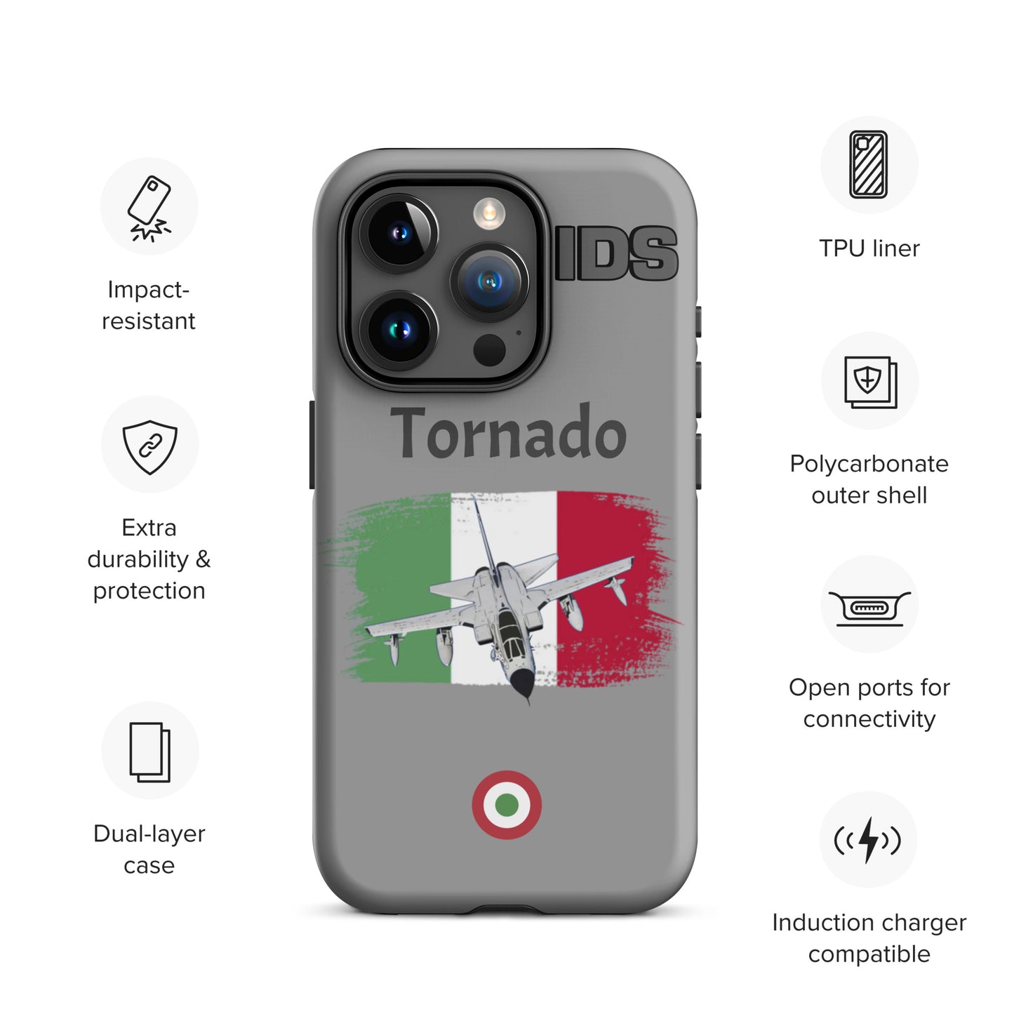 Italian Tornado Patriot iPhone Case (Without Quotes)