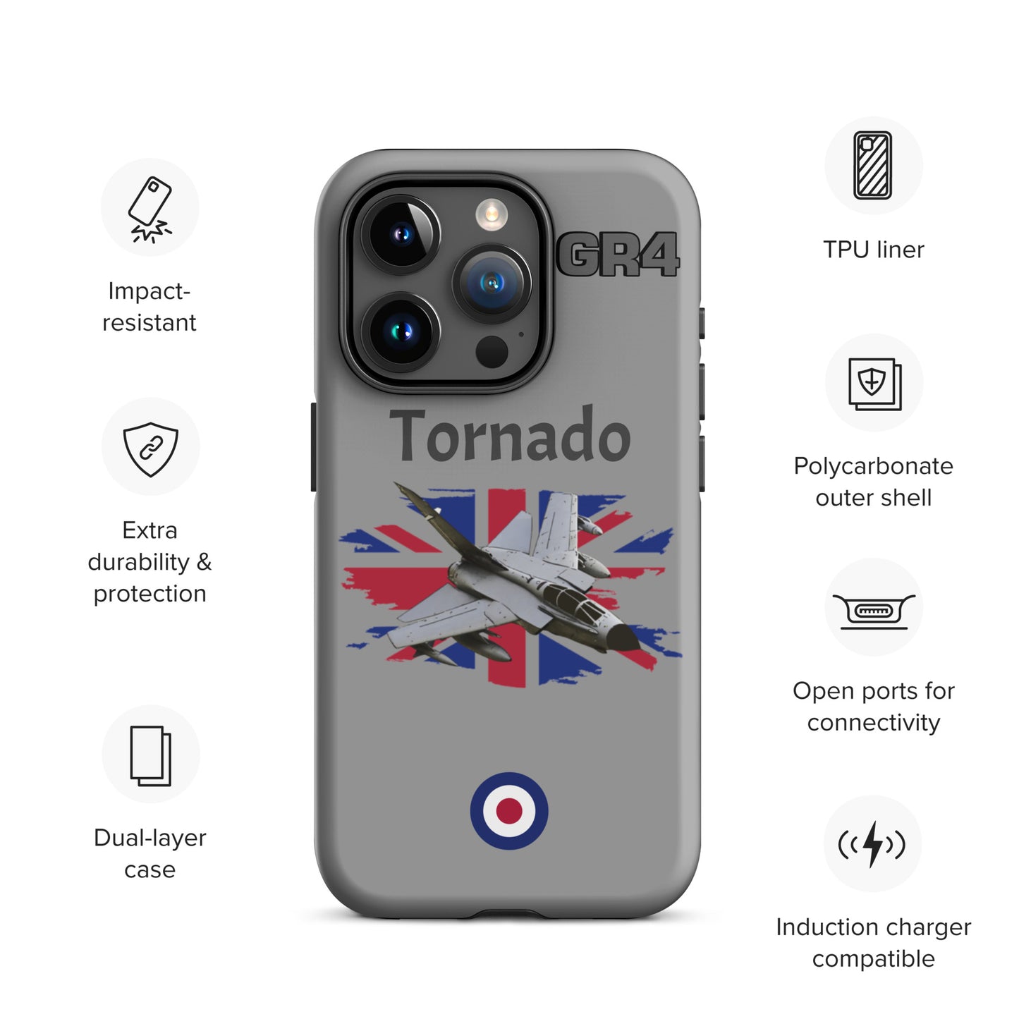 British Tornado Patriot iPhone Case (Without Quotes)
