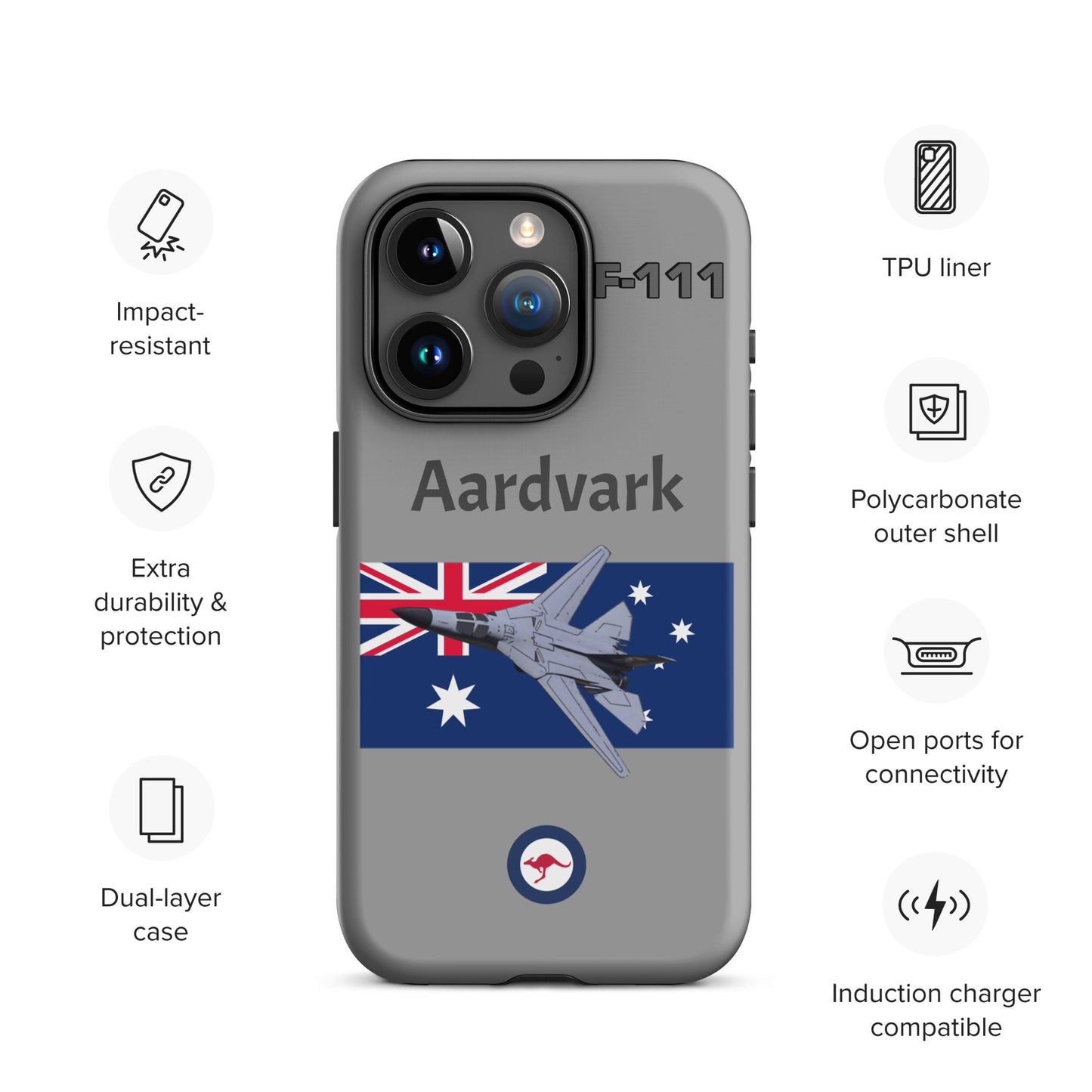 Australian Aardvark Patriot iPhone Case (Without Quotes)
