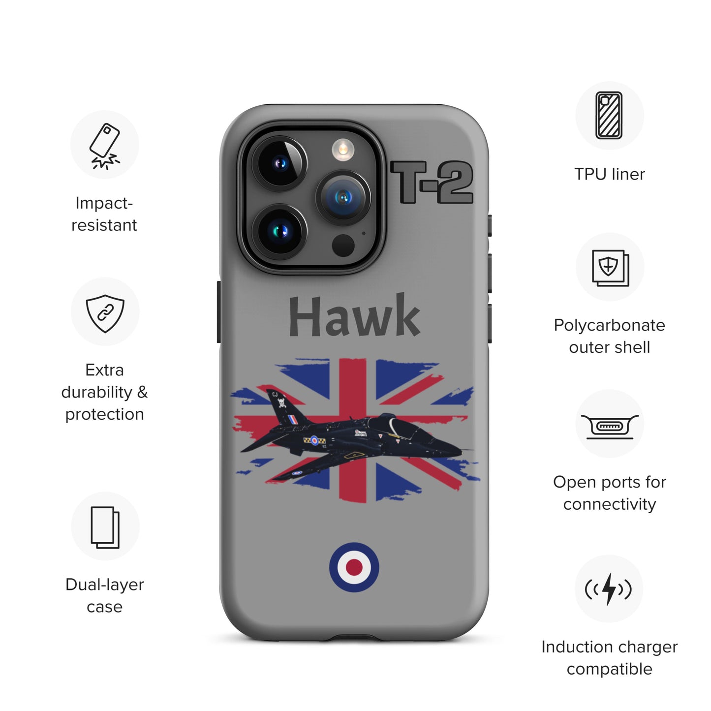 Hawk Patriot iPhone Case (Without Quotes)