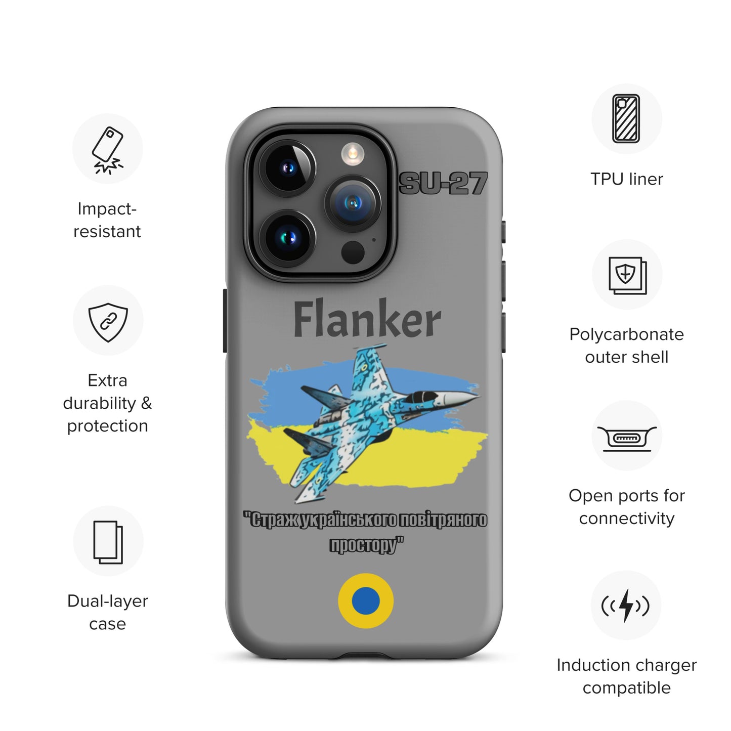 Ukrainian Flanker Patriot iPhone Case