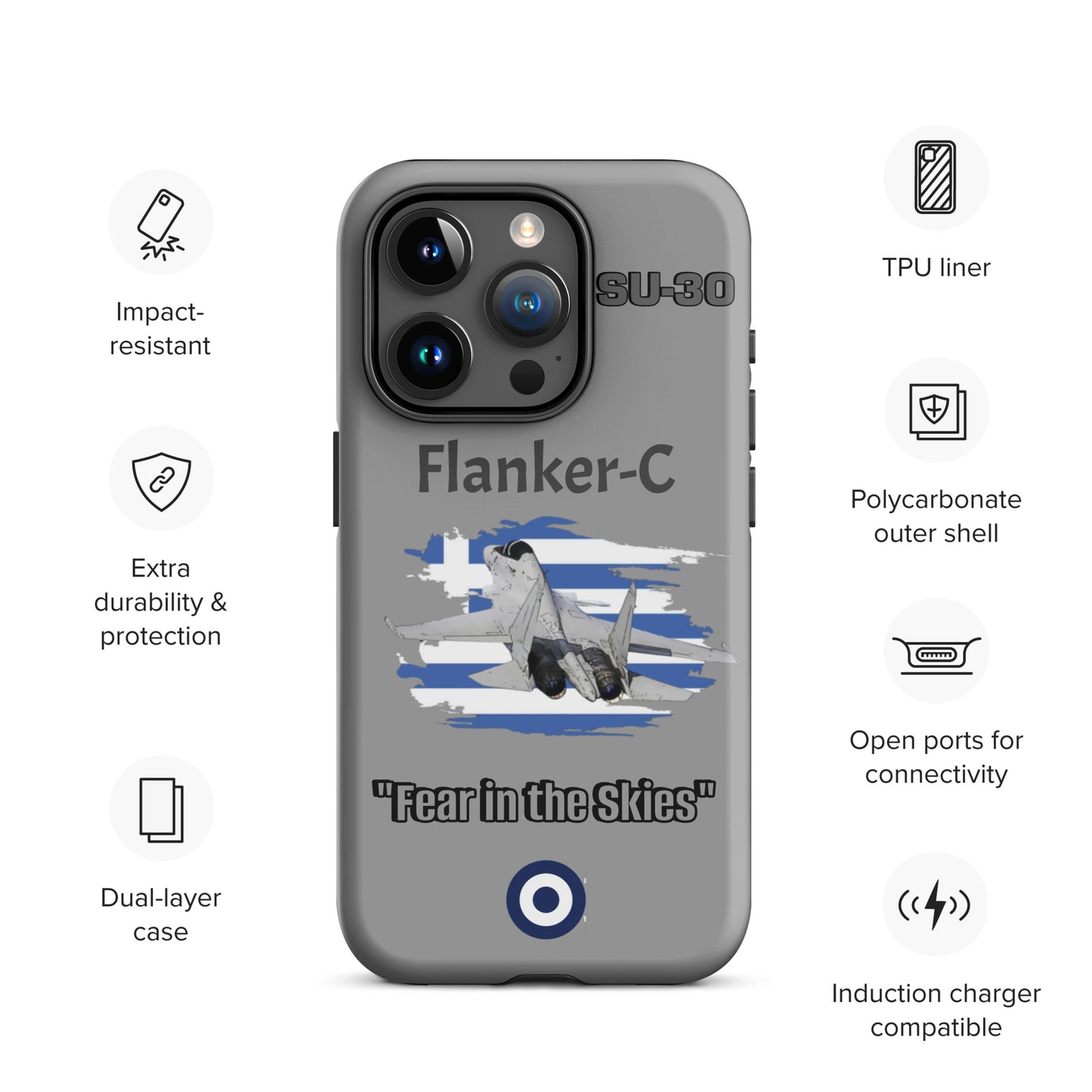 Greek Flanker Patriot iPhone Case