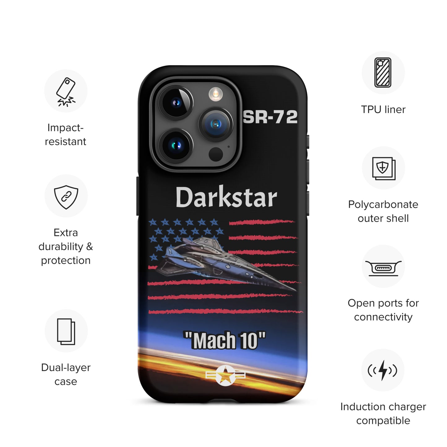 Darkstar Patriot iPhone Case