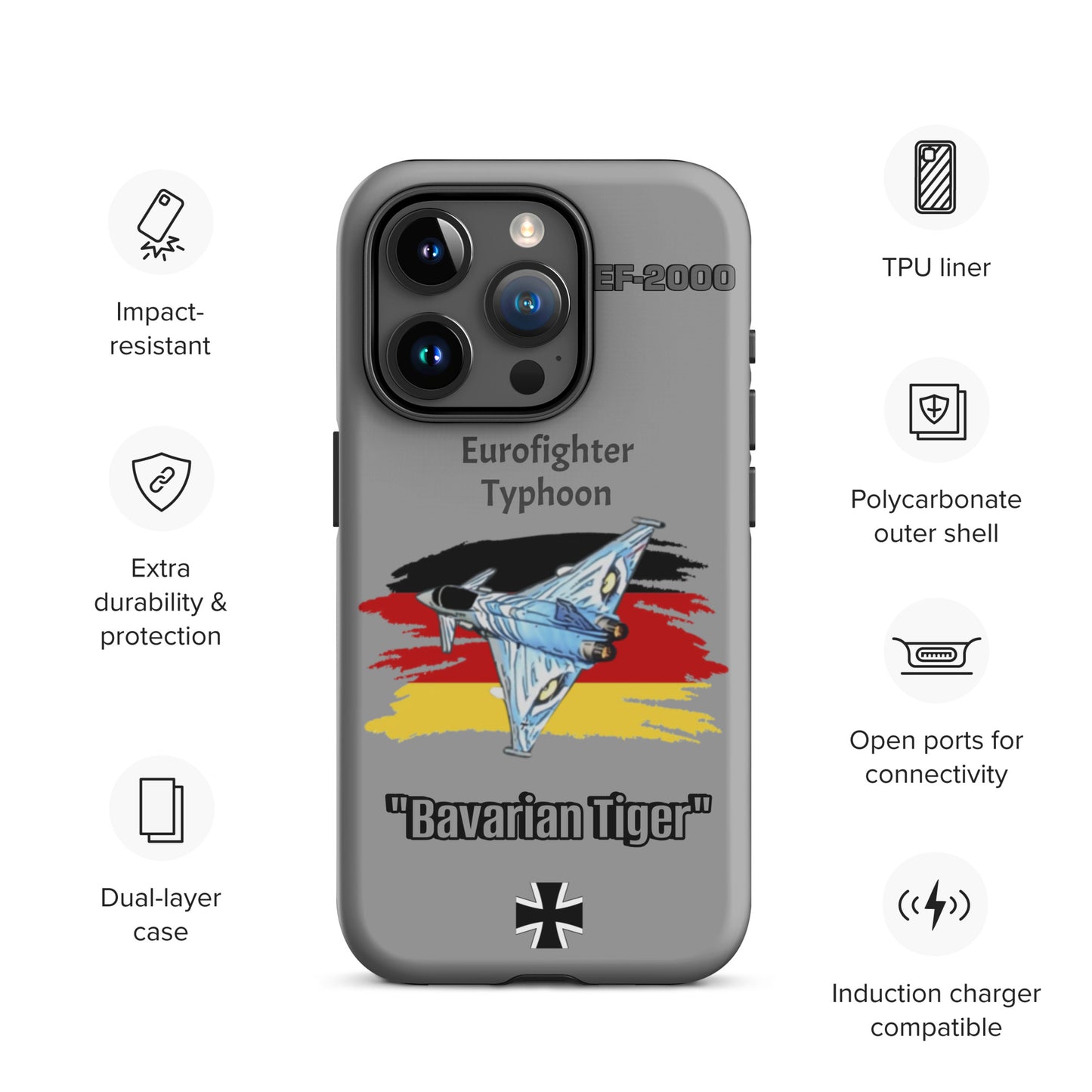 Bavarian Tiger Typhoon Patriot iPhone Case
