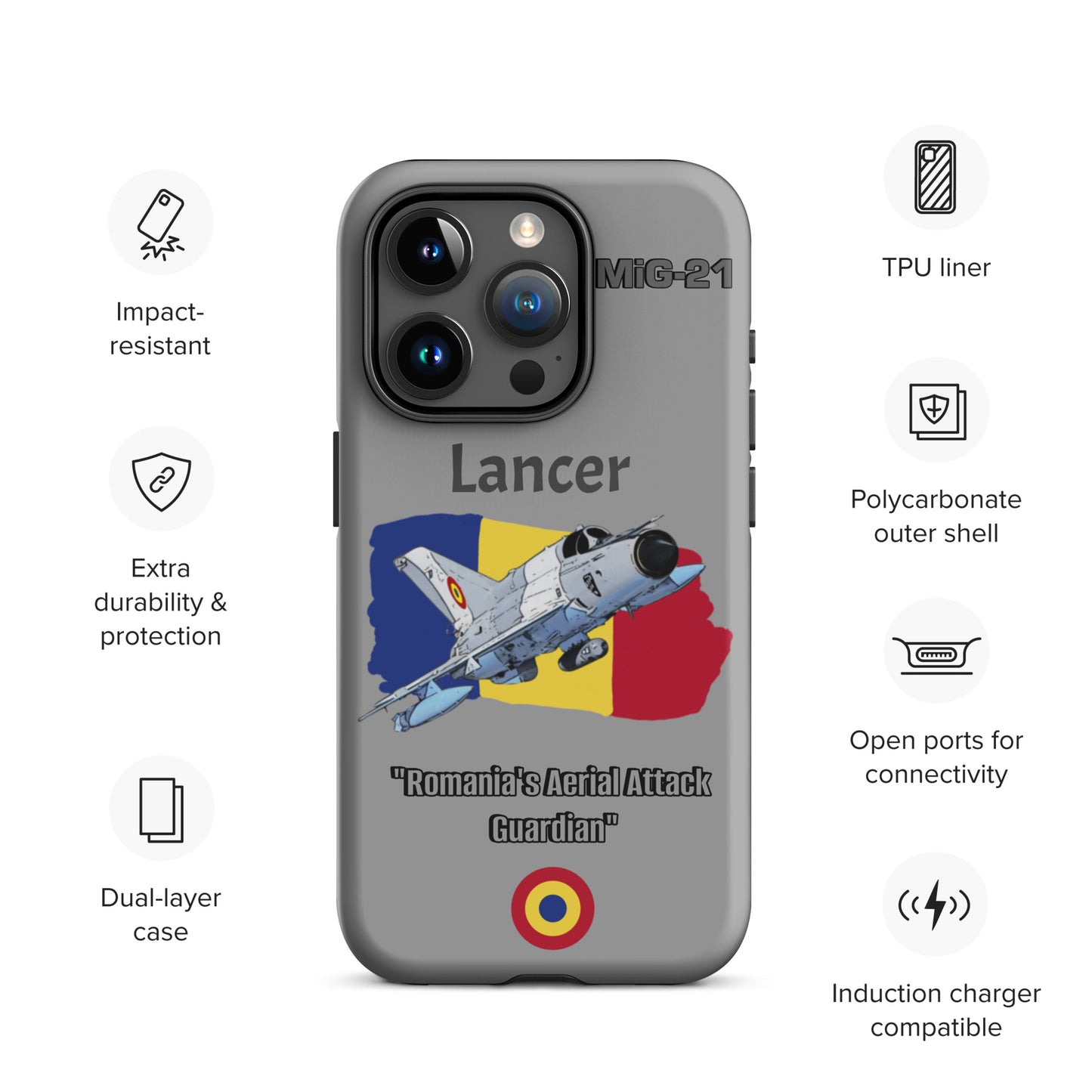 Romanian Lancer Patriot iPhone Case
