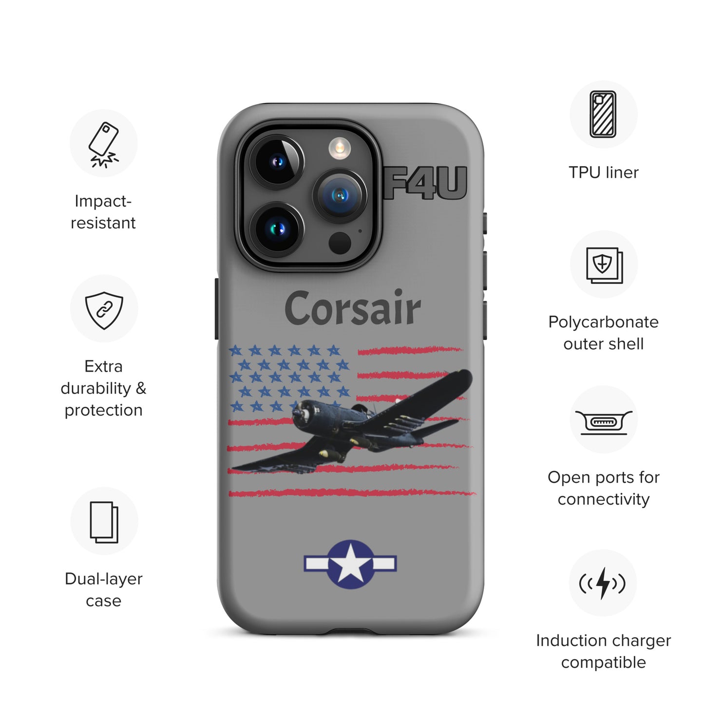 WWII Corsair Patriot iPhone Case