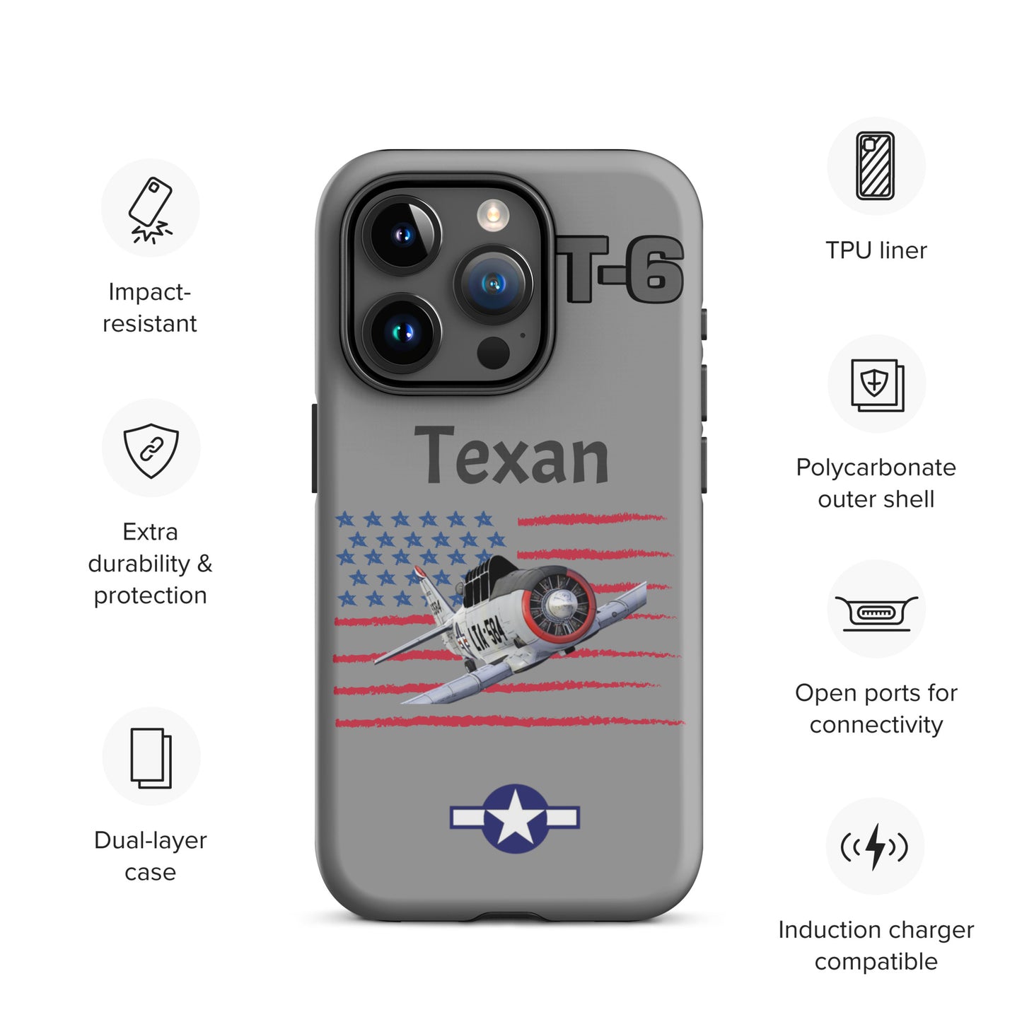 WWII Texan Patriot iPhone Case
