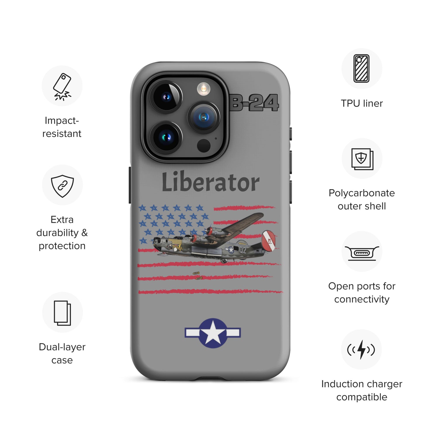 WWII Liberator Patriot iPhone Case